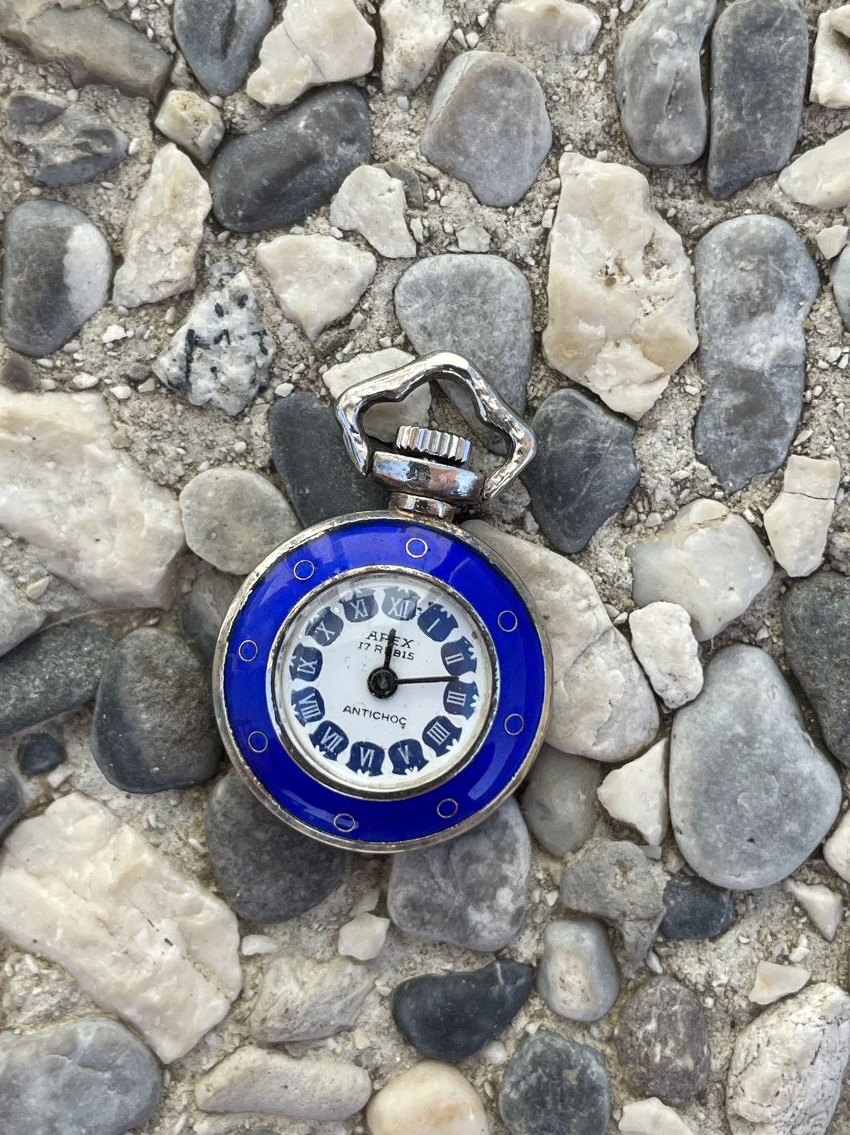 Apex × Vintage Vintage Silver 925 Apex 17 Rubis Mini Pocket Watch Size ONE SIZE - 11 Thumbnail