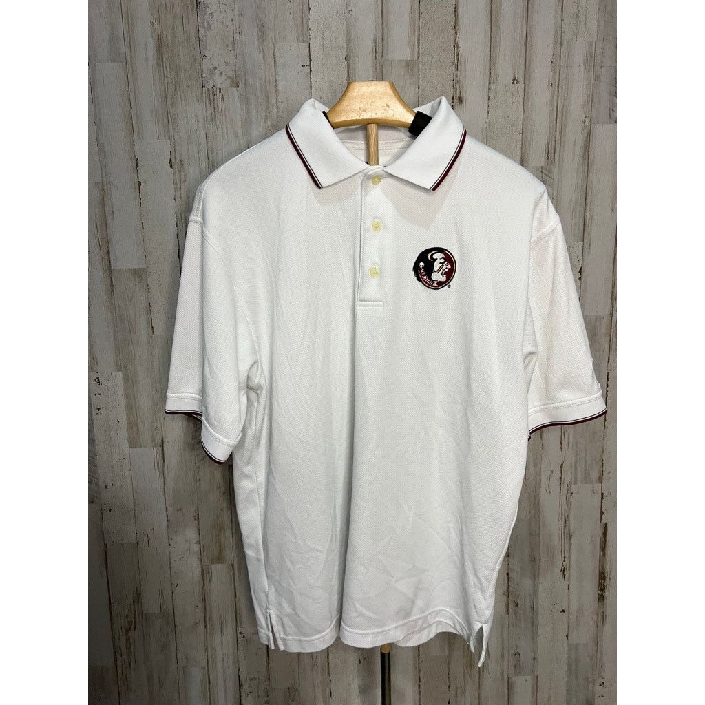 PGA Tour PGA Tour Mens Large White Florida State Seminoles Polo Shirt Size US L / EU 52-54 / 3 - 2 Thumbnail