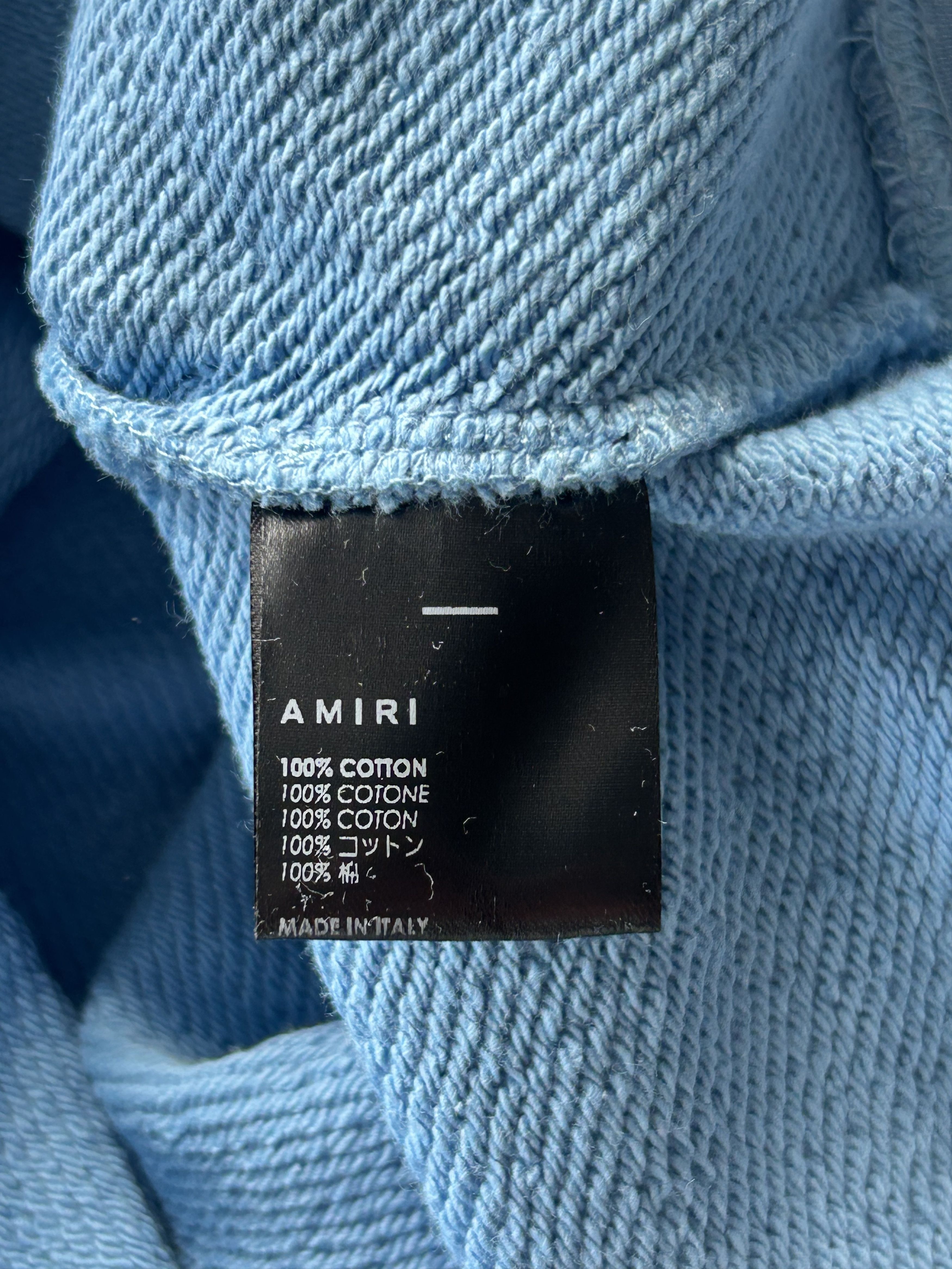 Amiri Amiri Blue & White MA Bar Logo Sweater Size US XS / EU 42 / 0 - 4 Thumbnail