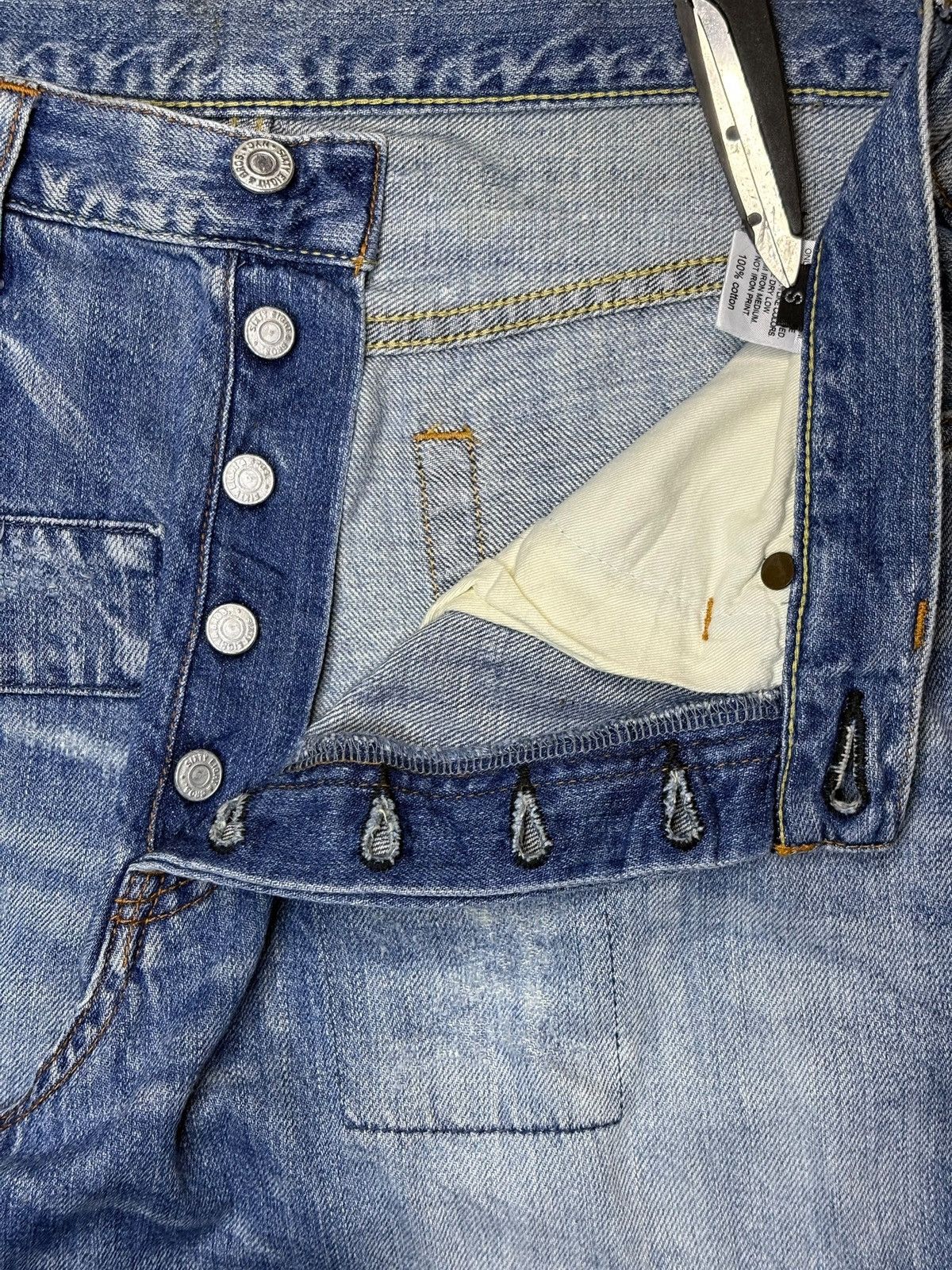 Japanese Brand Vintage Japanese Brand Faded Blue Wash Patched Baggy Jeans Size US 31 - 3 Thumbnail