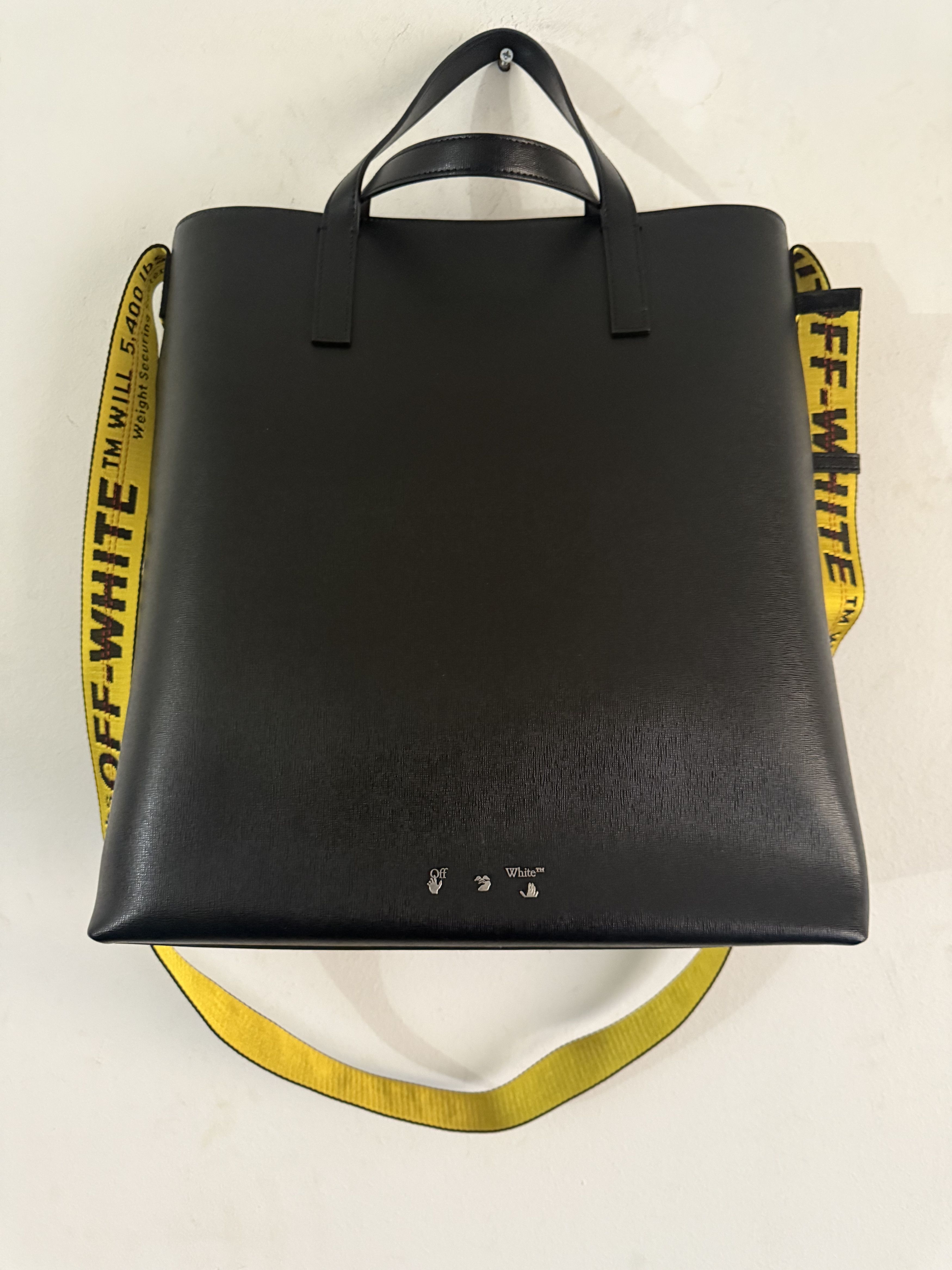 Off-White Off White Tote Black Leather Size ONE SIZE - 8 Thumbnail