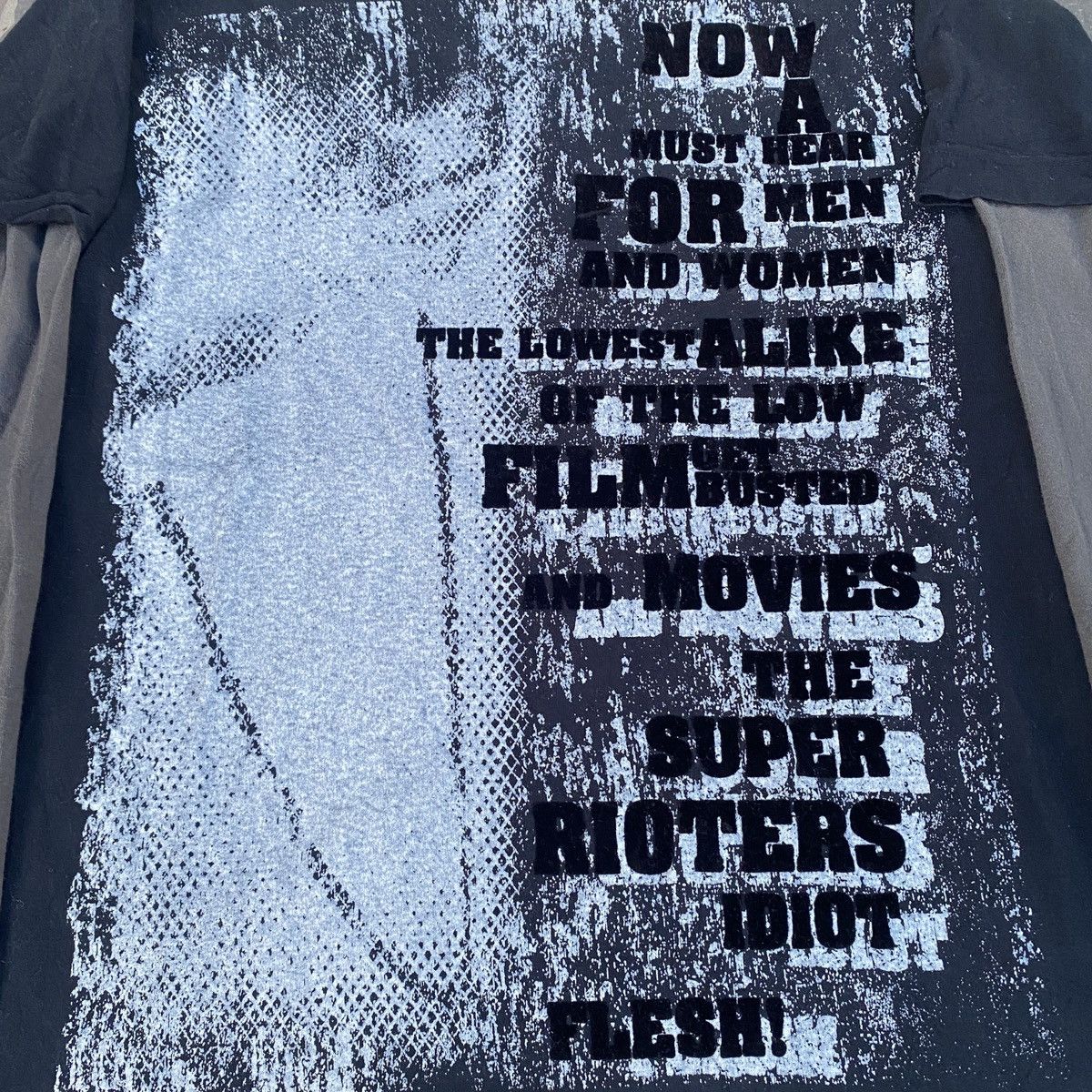 Hysteric Glamour 2000's Spinash Poem Double Layer Idiot LS Size US L / EU 52-54 / 3 - 2 Thumbnail