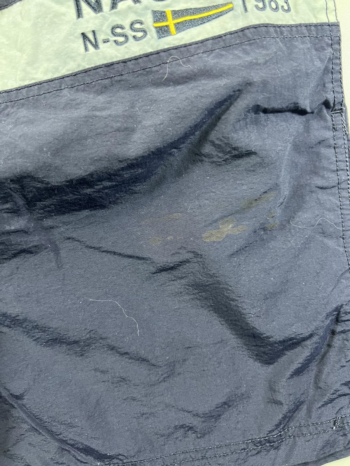 Nautica Nautica Men's Navy Swim Shorts with Yellow and White Accents Size US 34 / EU 50 - 3 Thumbnail