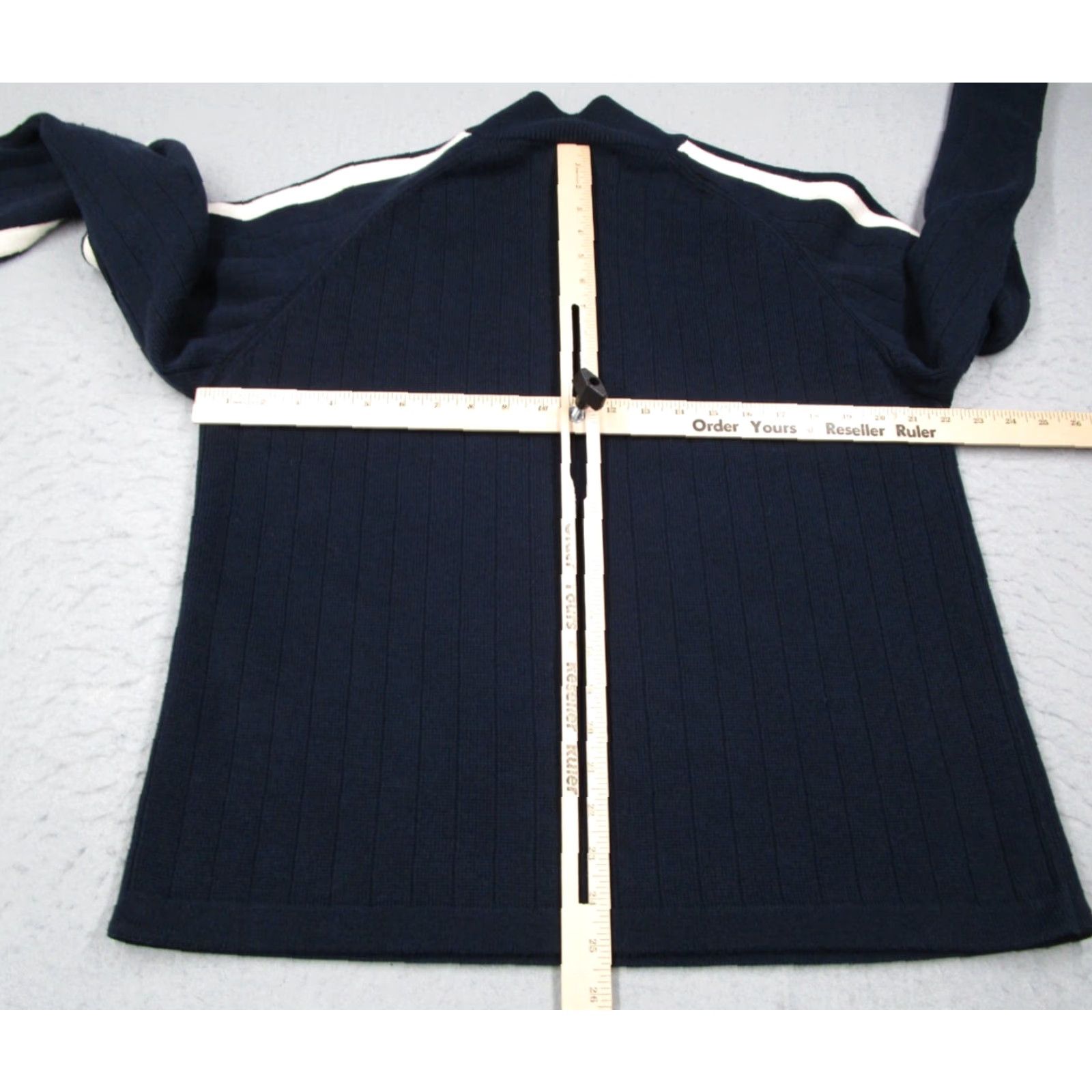 Abercrombie & Fitch VINTAGE Abercrombie Fitch Sweater Mens XL Blue AF 92 1/4 Zip Knit Pullover Y2K Size US XL / EU 56 / 4 - 4 Thumbnail