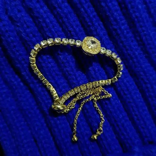 Jewelry Kawakami x Rieko Rhinestones Adjustable Braclet Size ONE SIZE - 3 Thumbnail
