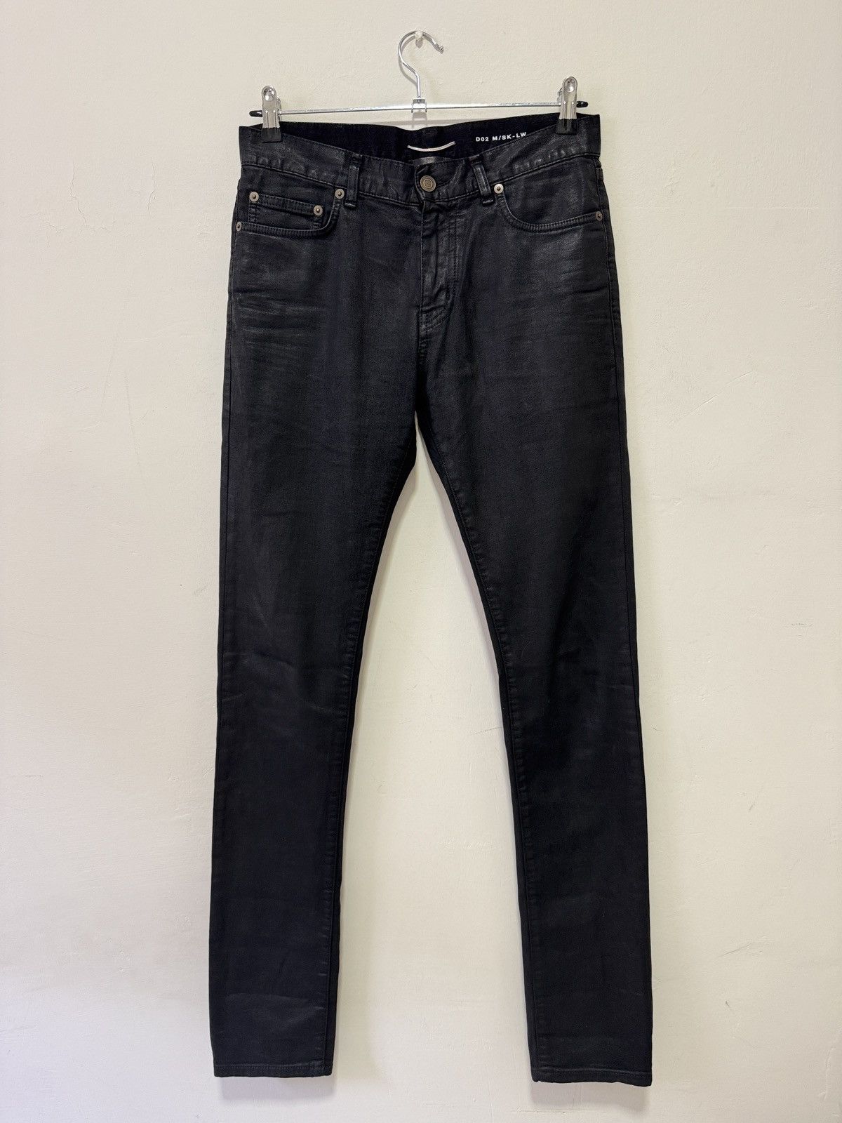 Saint Laurent Paris Waxed Saint Laurent Skinny Jeans | Grailed