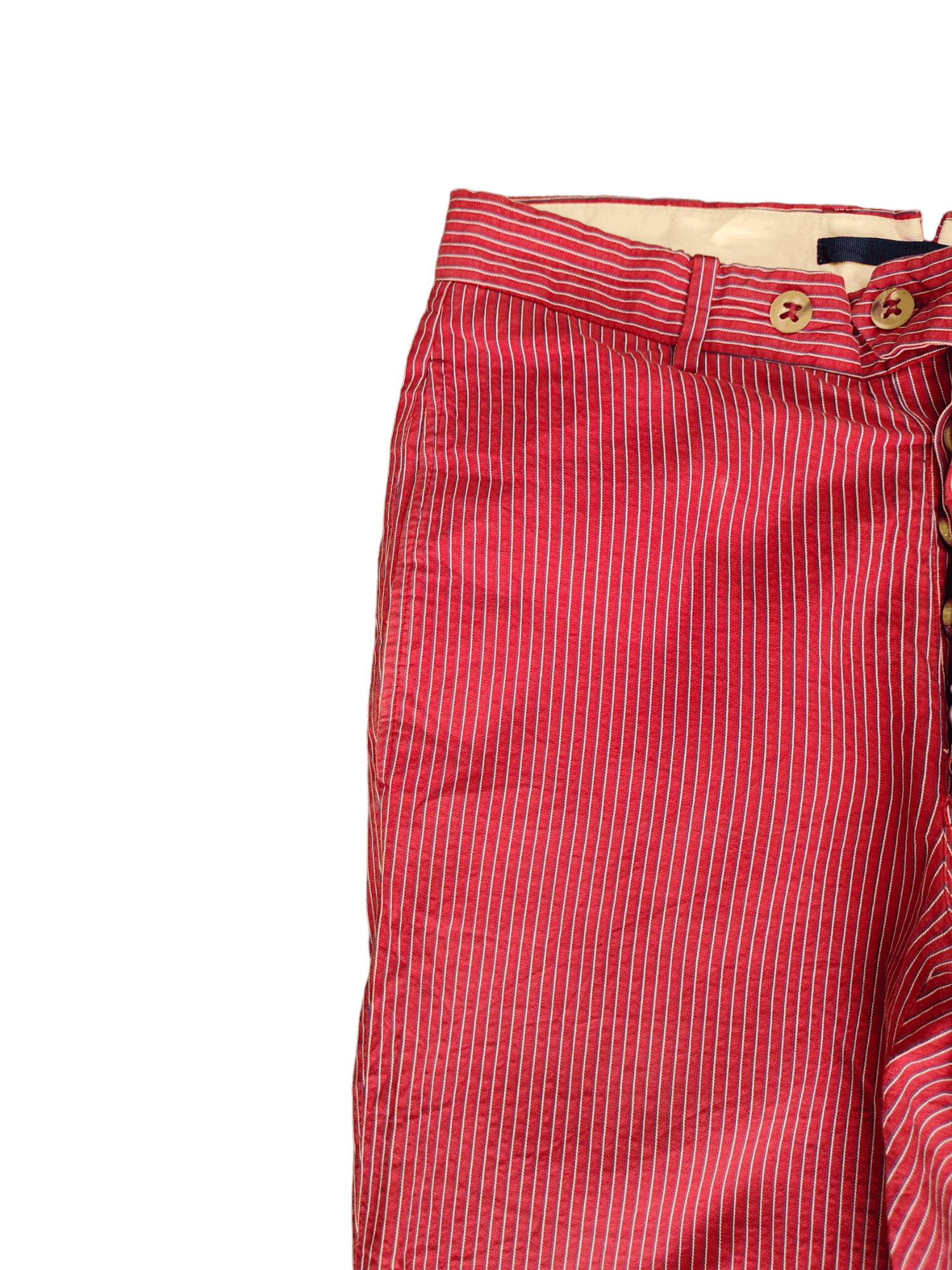 Incotex Incotex Pin Striped Red Trouser Pants Size US 28 / EU 44 - 5 Thumbnail