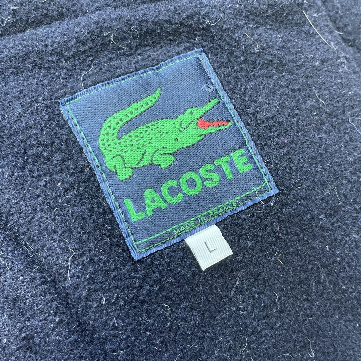 Lacoste × Vintage Vintage Lacoste Wool Hooded Coat Size L Size US L / EU 52-54 / 3 - 16 Thumbnail