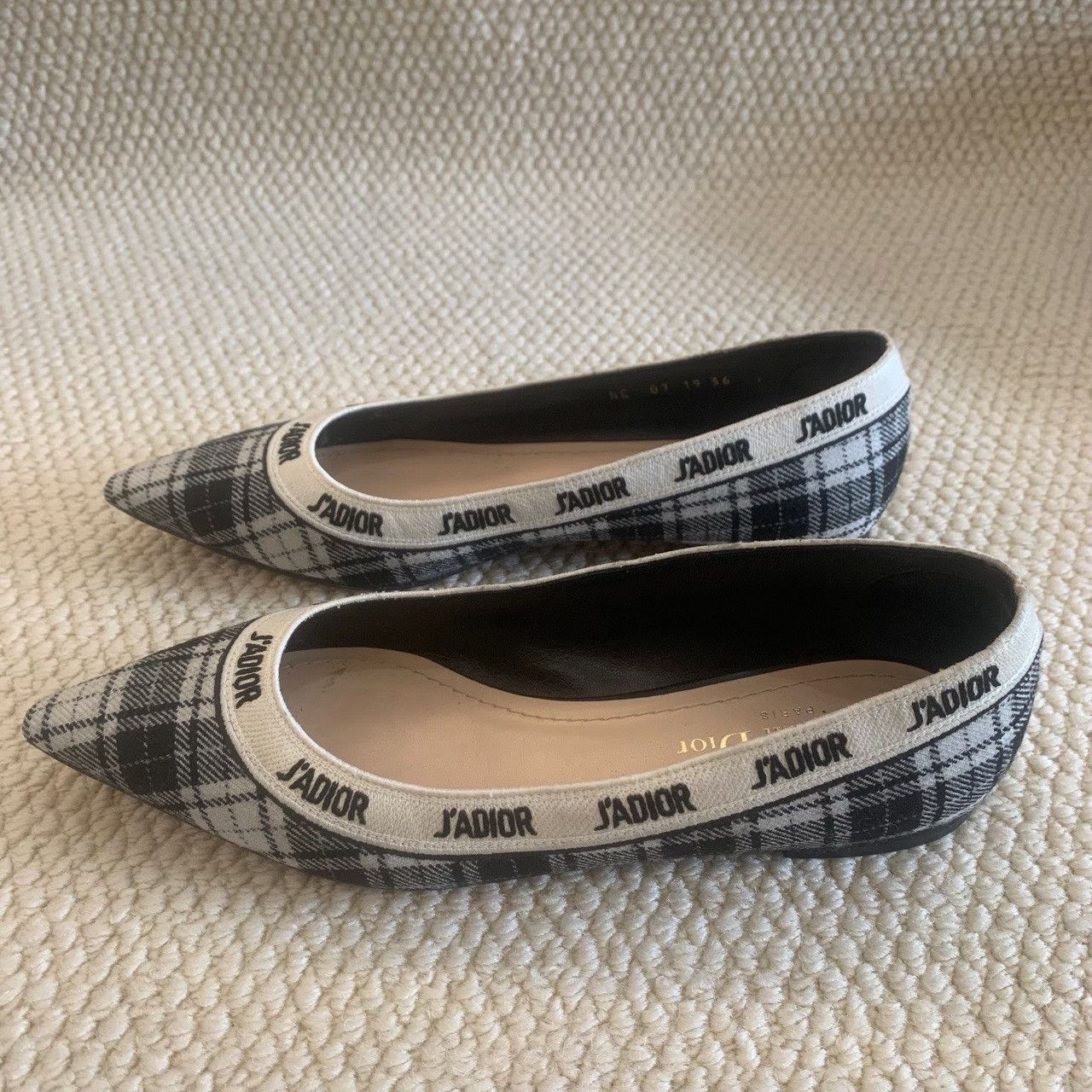 Dior Dior Plaid Black Lowtop Sneakers us_6 Women Size US 6 / IT 36 - 1 Thumbnail