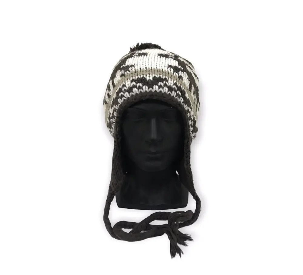 Japanese Brand × Vintage Japanese Brand Navajo Earflap Beanie Hat Size ONE SIZE - 2 Thumbnail