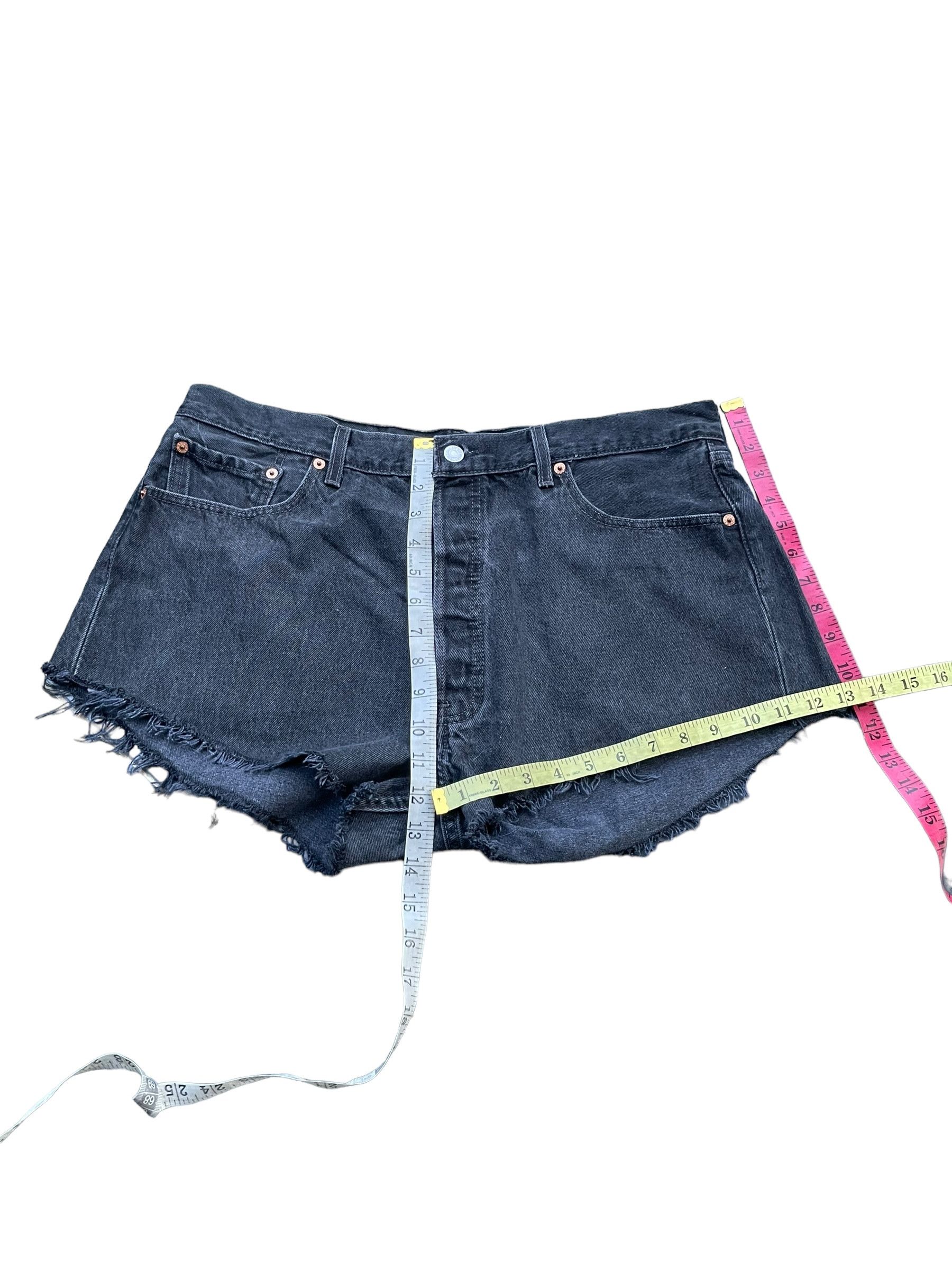 Levi's Vintage Levis 501 e Faded Denim Short Size 37" - 7 Thumbnail