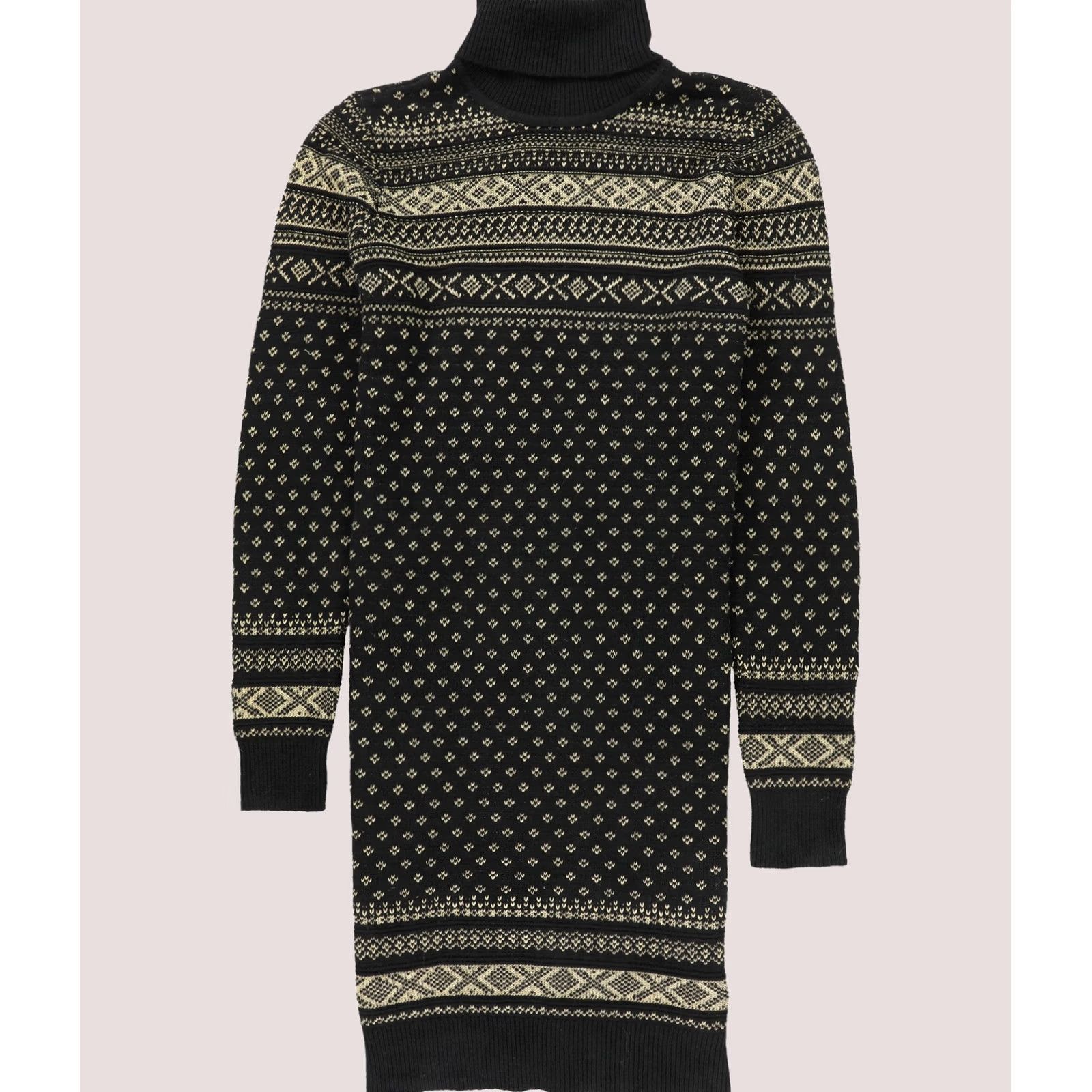 Ralph Lauren Ralph Lauren Womens Knitted Sweater Mini Dress blkgold M Size M / US 6-8 / IT 42-44 - 1 Thumbnail