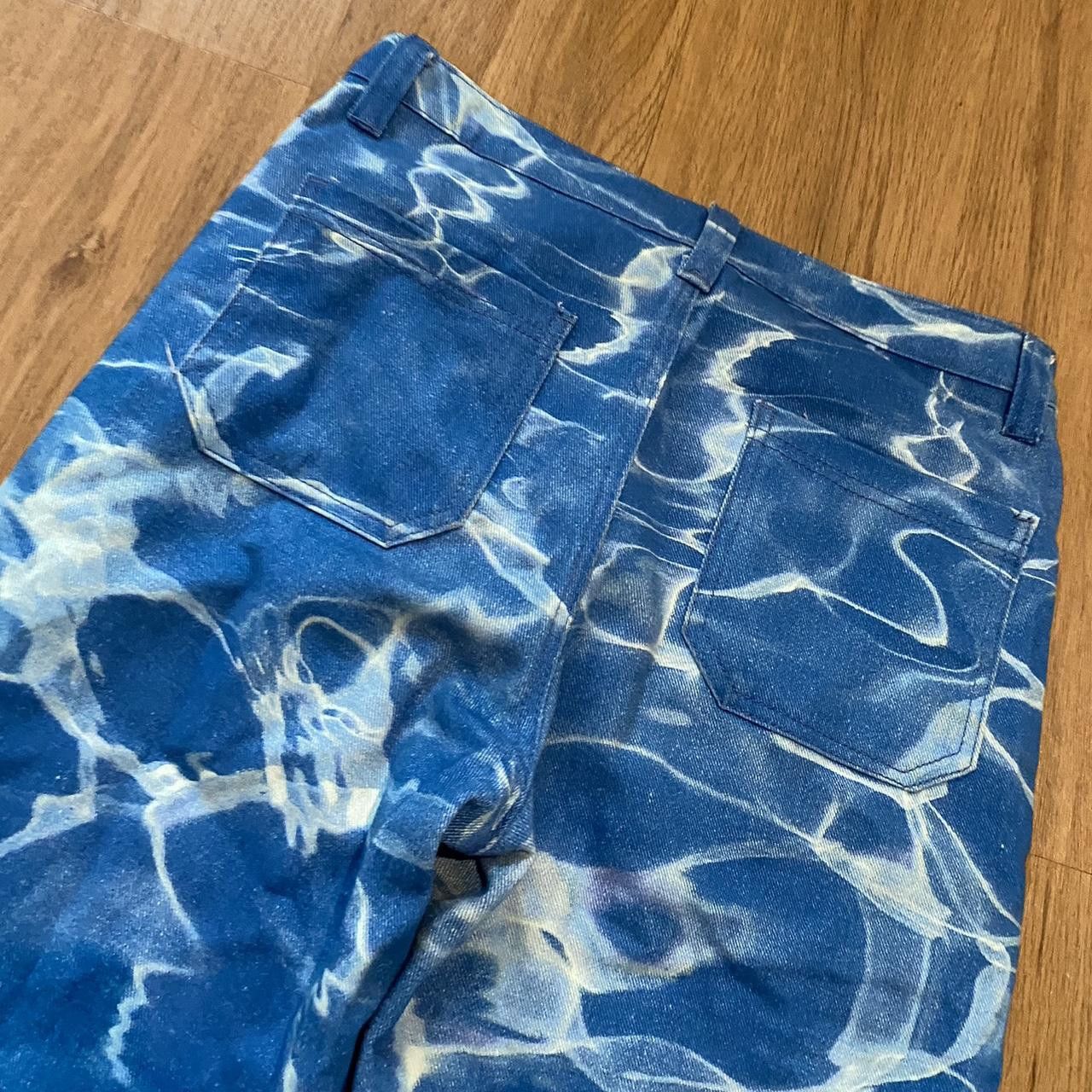 Jaded London Blue and white acid wash jeans #denim Vintage Size US 32 / EU 48 - 4 Thumbnail