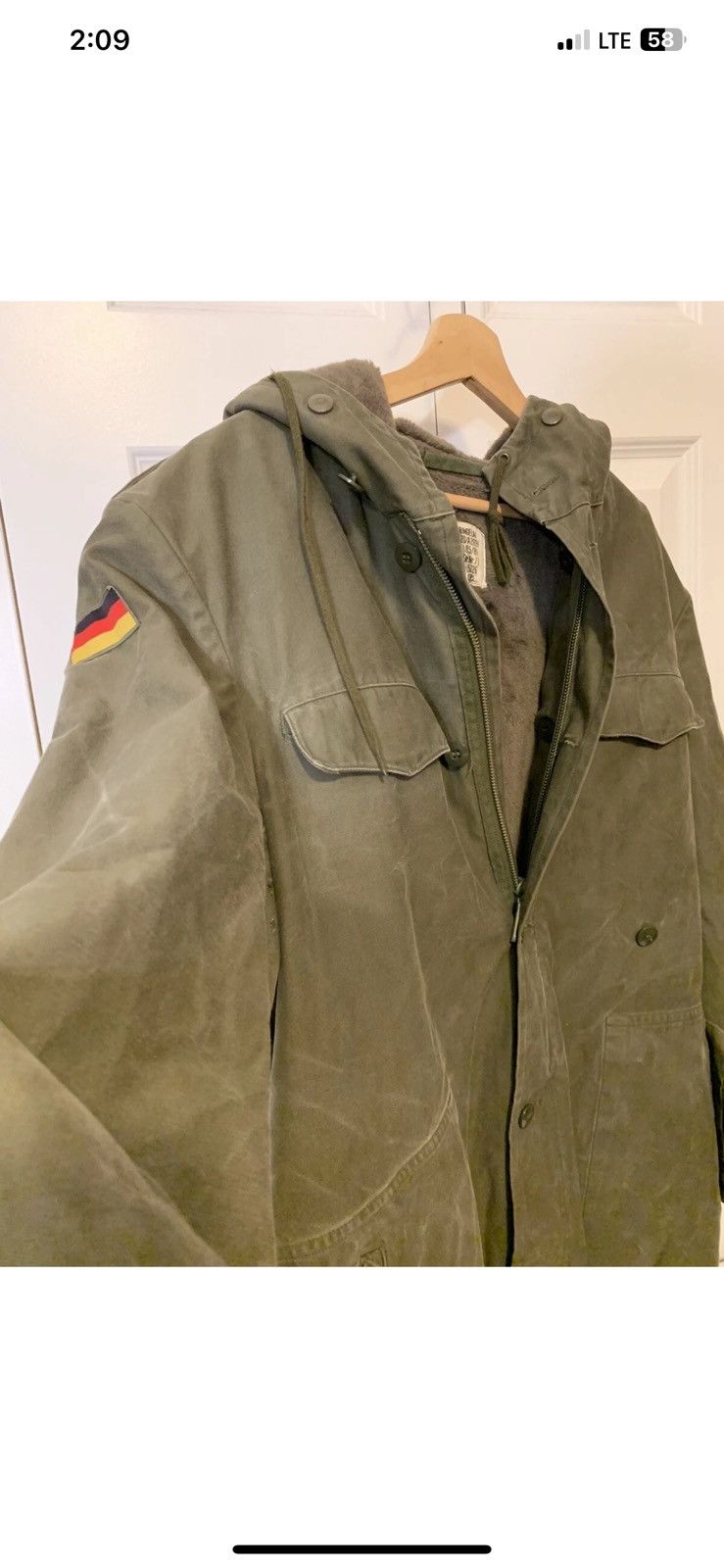 Other Vintage GERMAN Army Parka Field Jacket 1981 Sz 170/180-100 Size US L / EU 52-54 / 3 - 10 Thumbnail