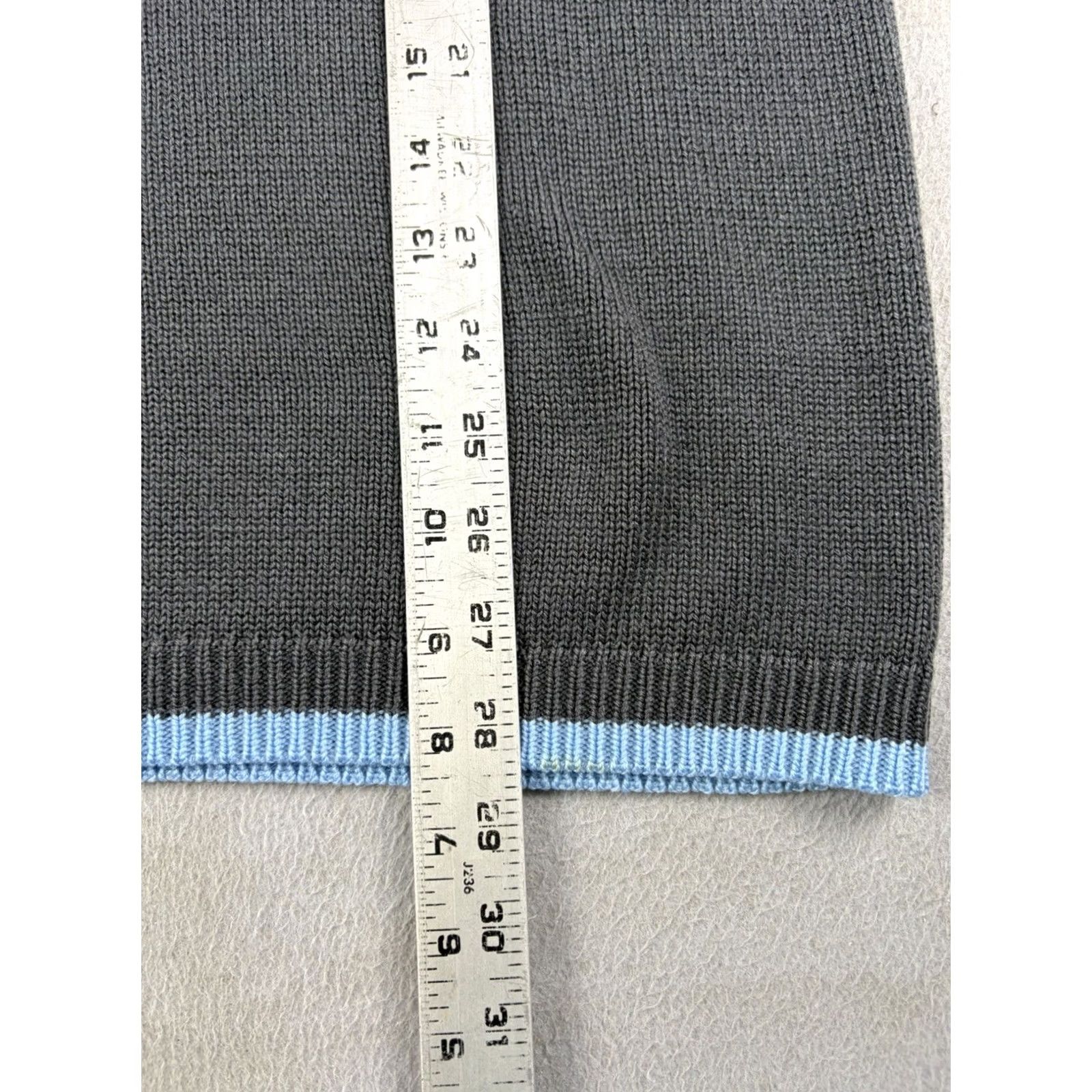 Vintage VINTAGE Split Skateboard Sweater Men’s XL Gray Knit Pullover Crew Neck Striped Tight-Knit 90s Skate Mens Size US XL / EU 56 / 4 - 7 Thumbnail