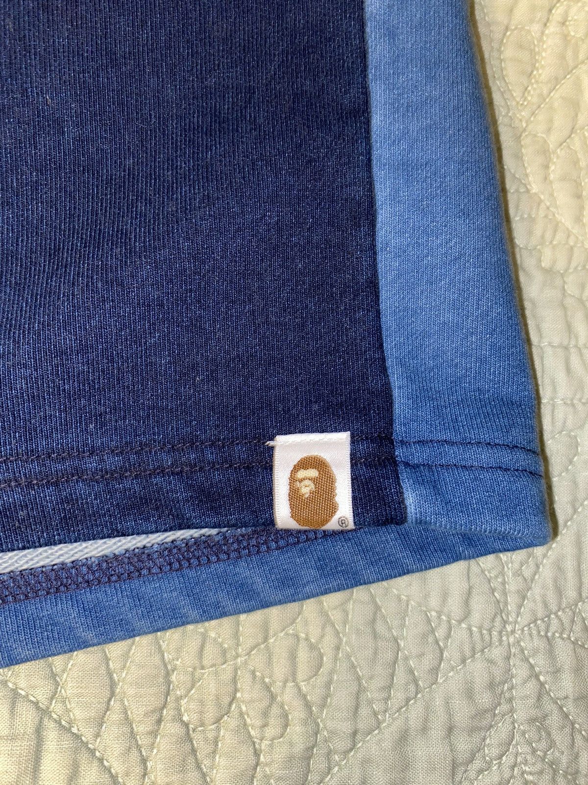 Bape Indigo Tiger Shark Sweat Shorts Size US 30 / EU 46 - 3 Thumbnail