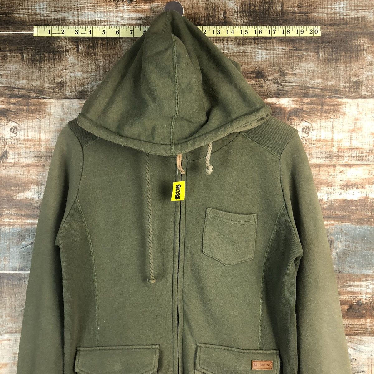 Billabong Billabong Green faded multipocket Hoodie #A1288 Size US M / EU 48-50 / 2 - 5 Thumbnail
