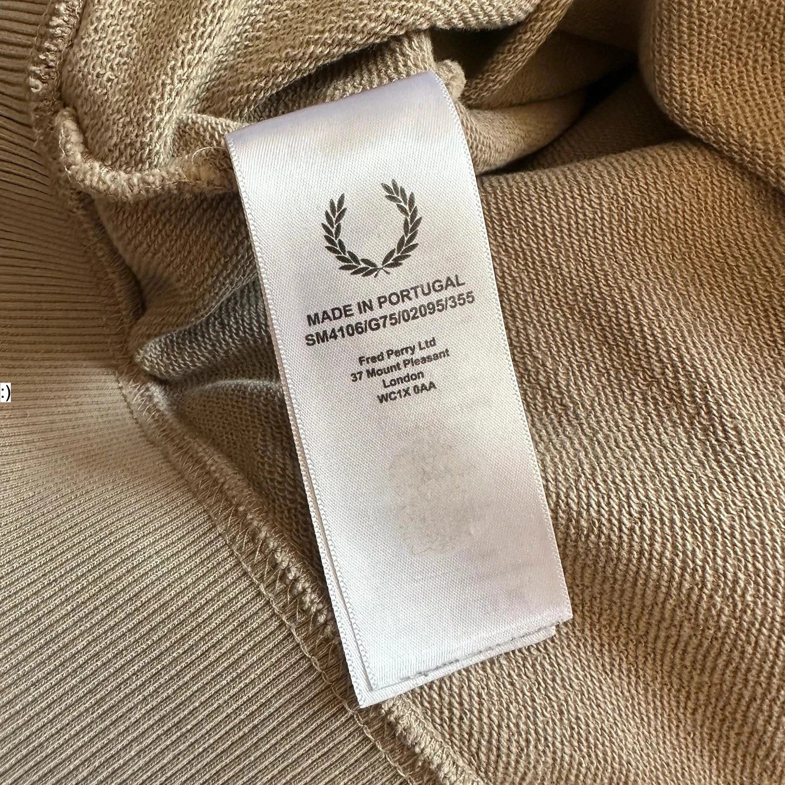 Fred Perry × Raf Simons Hoodie Raf Simons Fred Perry Tape Details Soft Grey Size US M / EU 48-50 / 2 - 8 Thumbnail