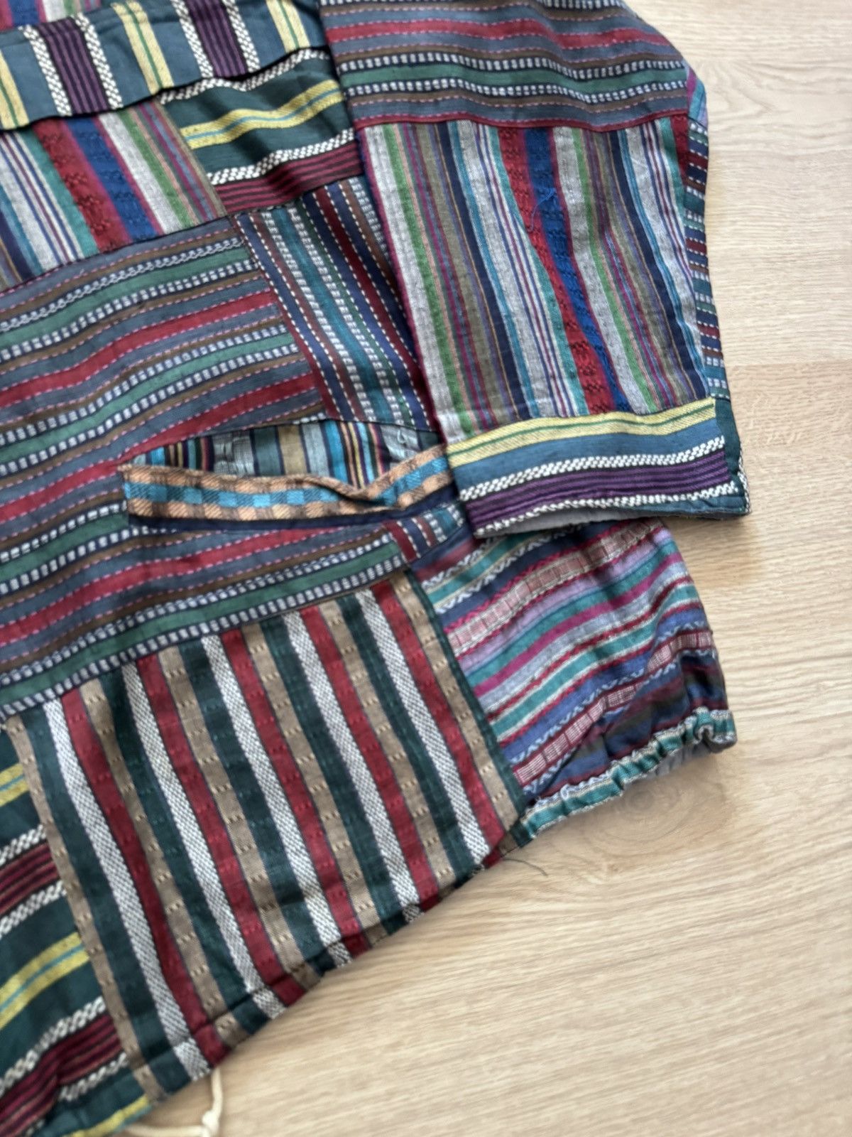 Handmade Vintage 90’s Nepal Patchwork Japanese Handmade Anorak Jacket Size US XL / EU 56 / 4 - 4 Thumbnail