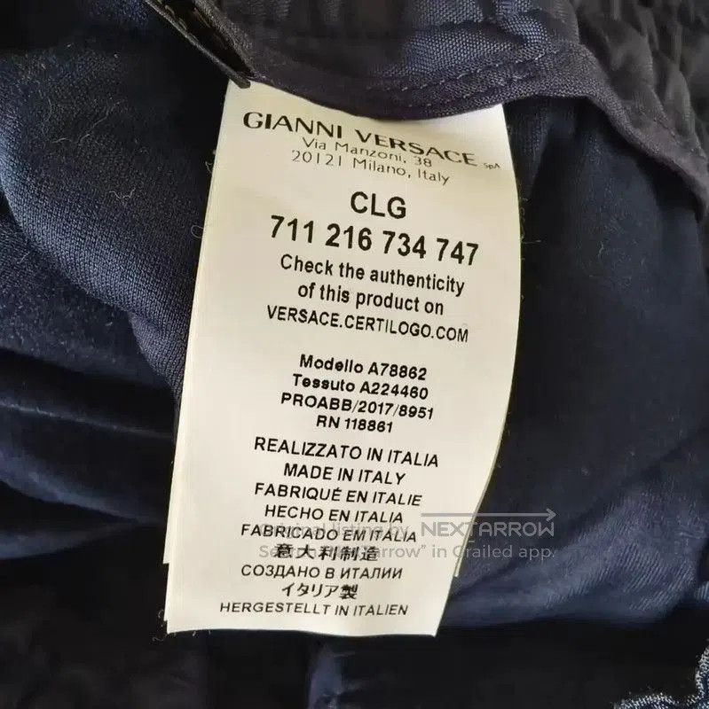 Versace Versace Men's Casual Pants in Blue . Size US 27 - 4 Thumbnail