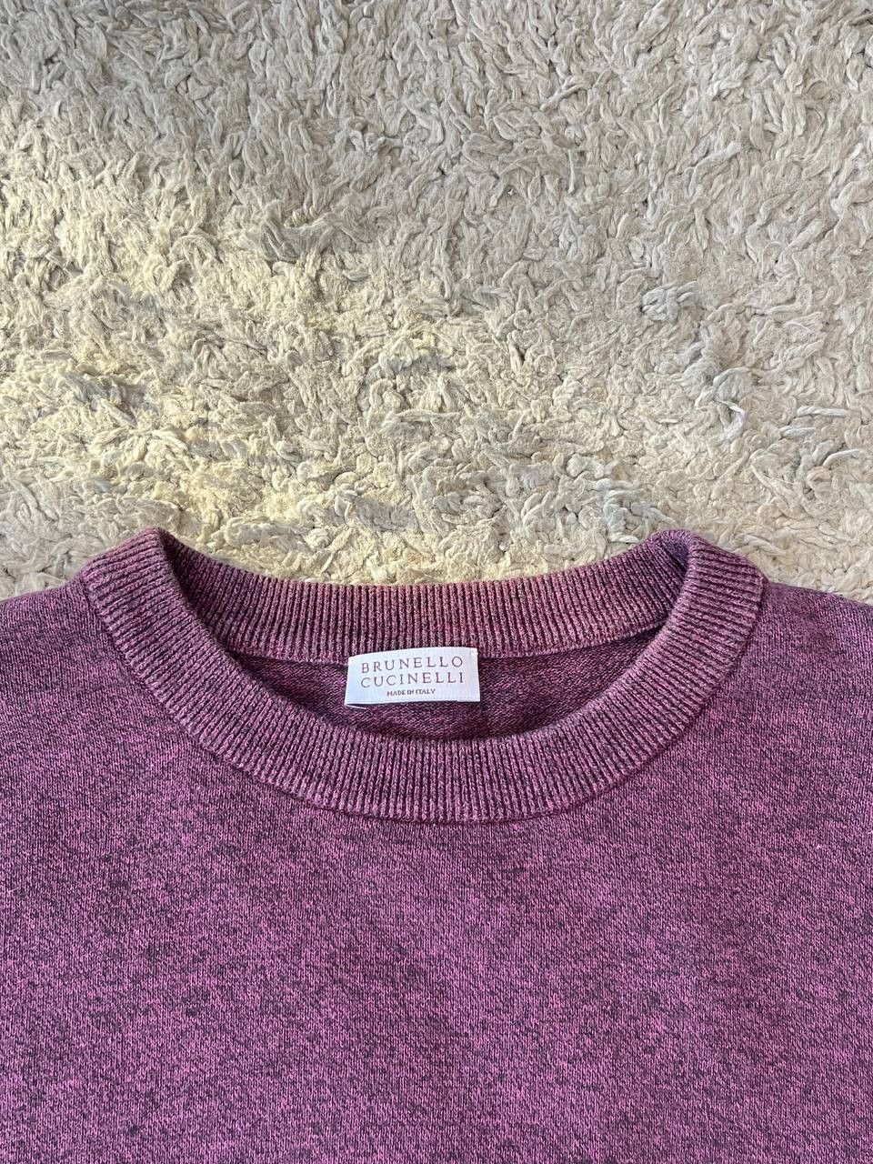 Brunello Cucinelli BRUNELLO CUCINELLI Relaxed Sweater MADE IN ITALY Burgundy Size US L / EU 52-54 / 3 - 5 Thumbnail