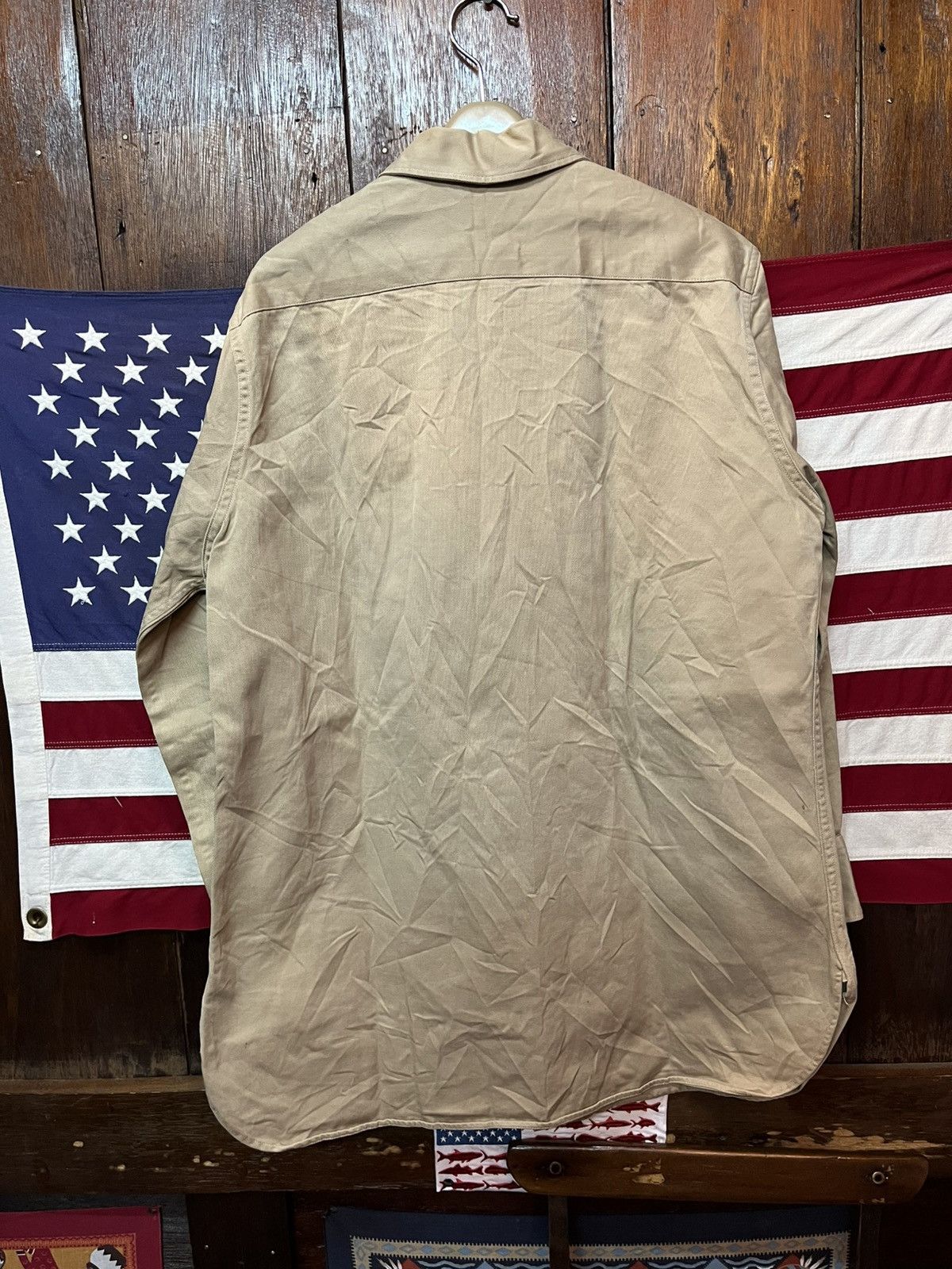 Other Vintage 1950s USMC “Charlie” Khaki Shirt - Korean War Era Size US L / EU 52-54 / 3 - 4 Thumbnail