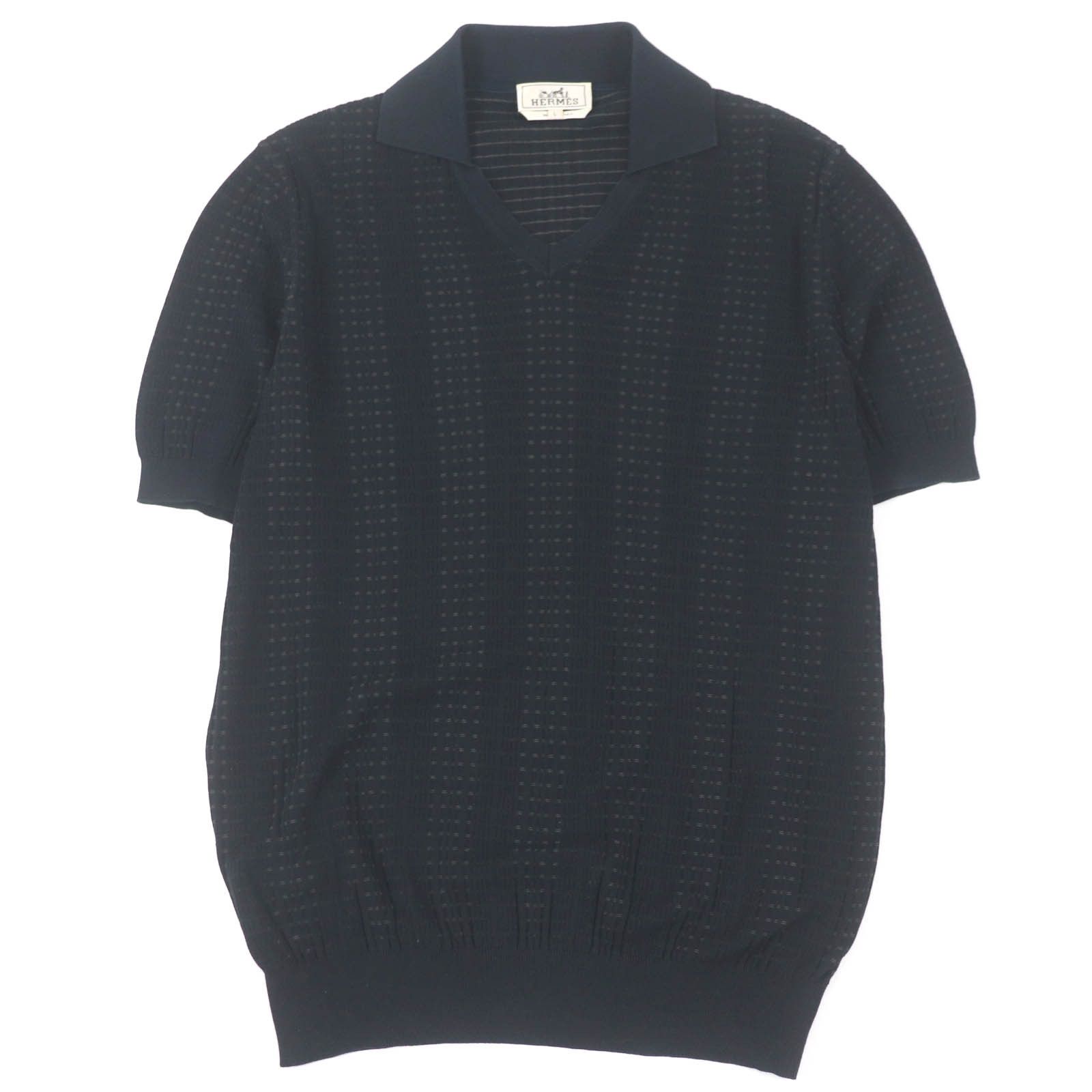 Hermes Hermes HERMES Cotton Skipper Knit Polo Shirt L Cotton T 
