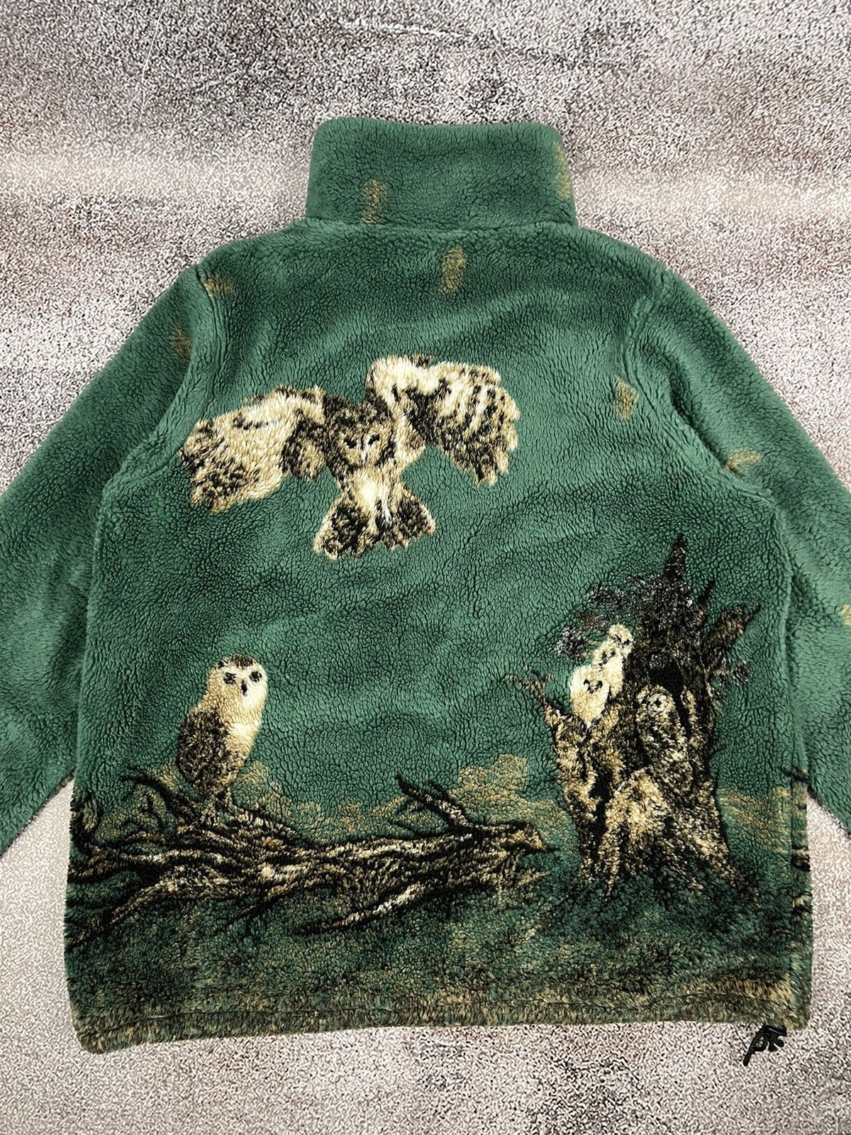 Vintage Owl Sherpa fleece Farfield Made in U.K animal nature hiking Size US XL / EU 56 / 4 - 12 Thumbnail