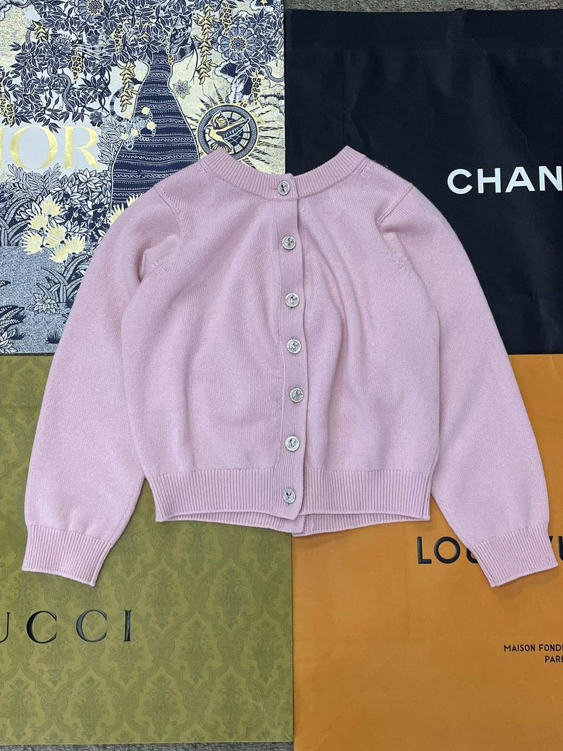 Chanel chanel 25S cherry blossom pink diamond buckle cashmere kni Size XXS / US 00 / IT 34 - 2 Thumbnail