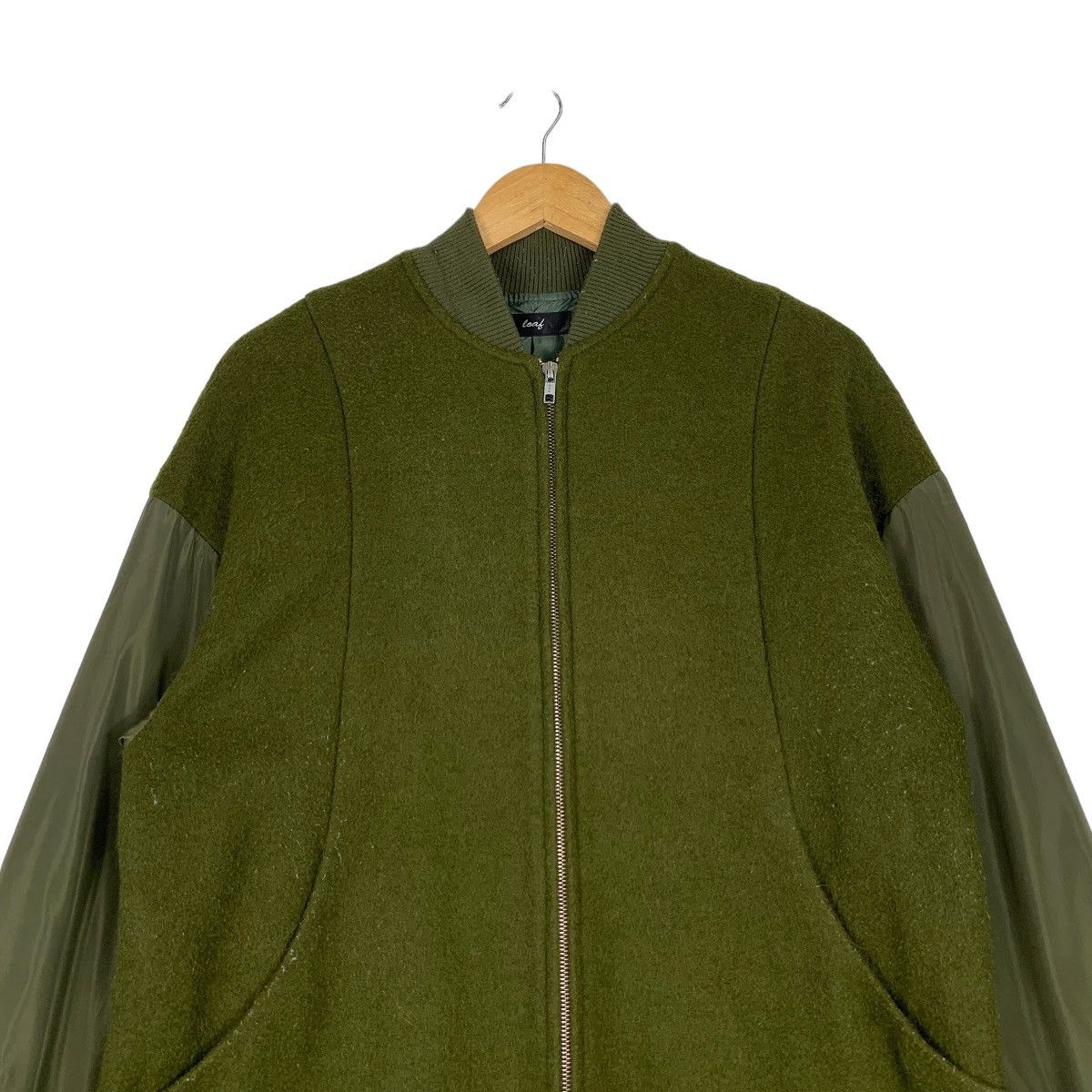 Japanese Brand LOAF Japan Long Bomber Jacket in Green #1158-C53 Size US S / EU 44-46 / 1 - 2 Thumbnail
