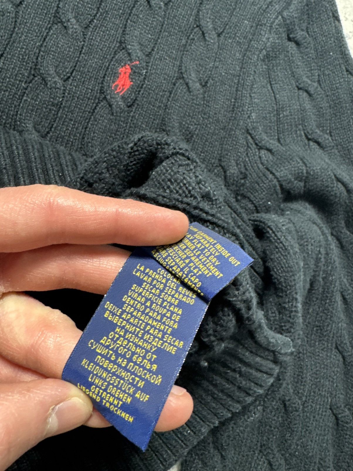 Polo Ralph Lauren Polo Ralph Lauren Black Knitted Sweater Size XL Size US XL / EU 56 / 4 - 7 Thumbnail