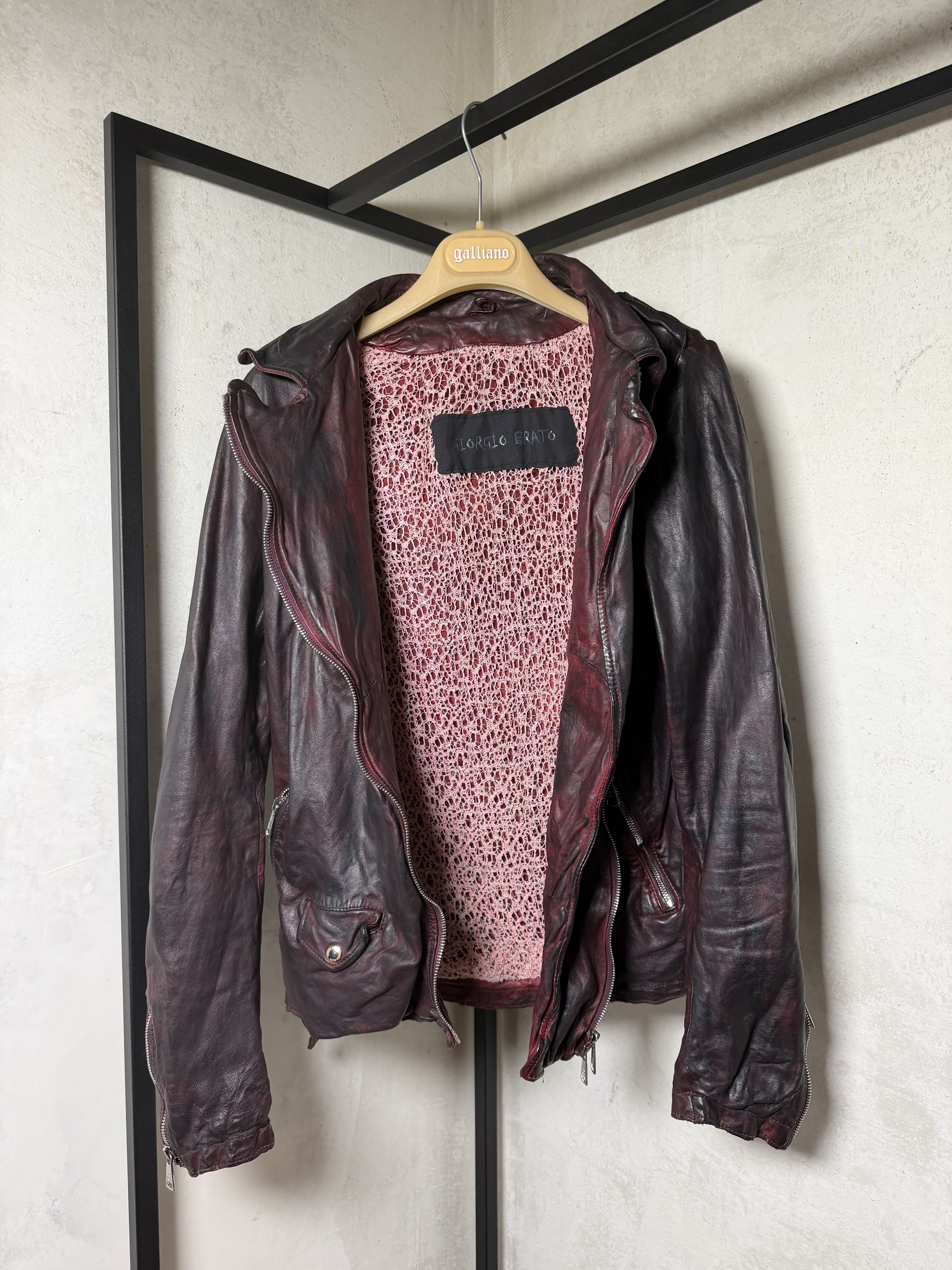 Giorgio Brato Giorgio Brato Sheep Skin Leather Biker Jacket Size M / US 6-8 / IT 42-44 - 10 Thumbnail