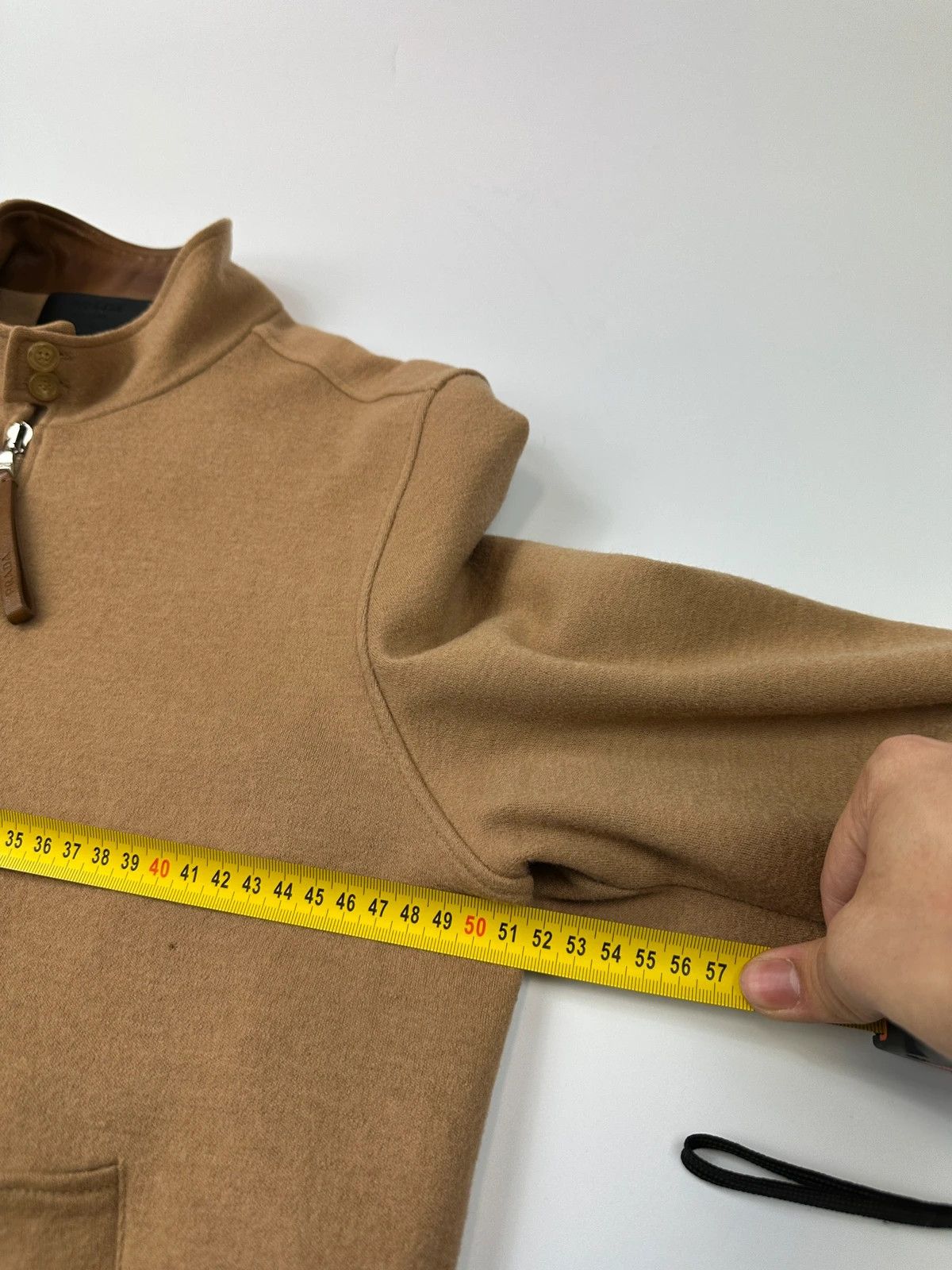Prada Prada Milano FW2000 Beige Brown Wool & Leather Bomber Jacket Size US M / EU 48-50 / 2 - 17 Thumbnail