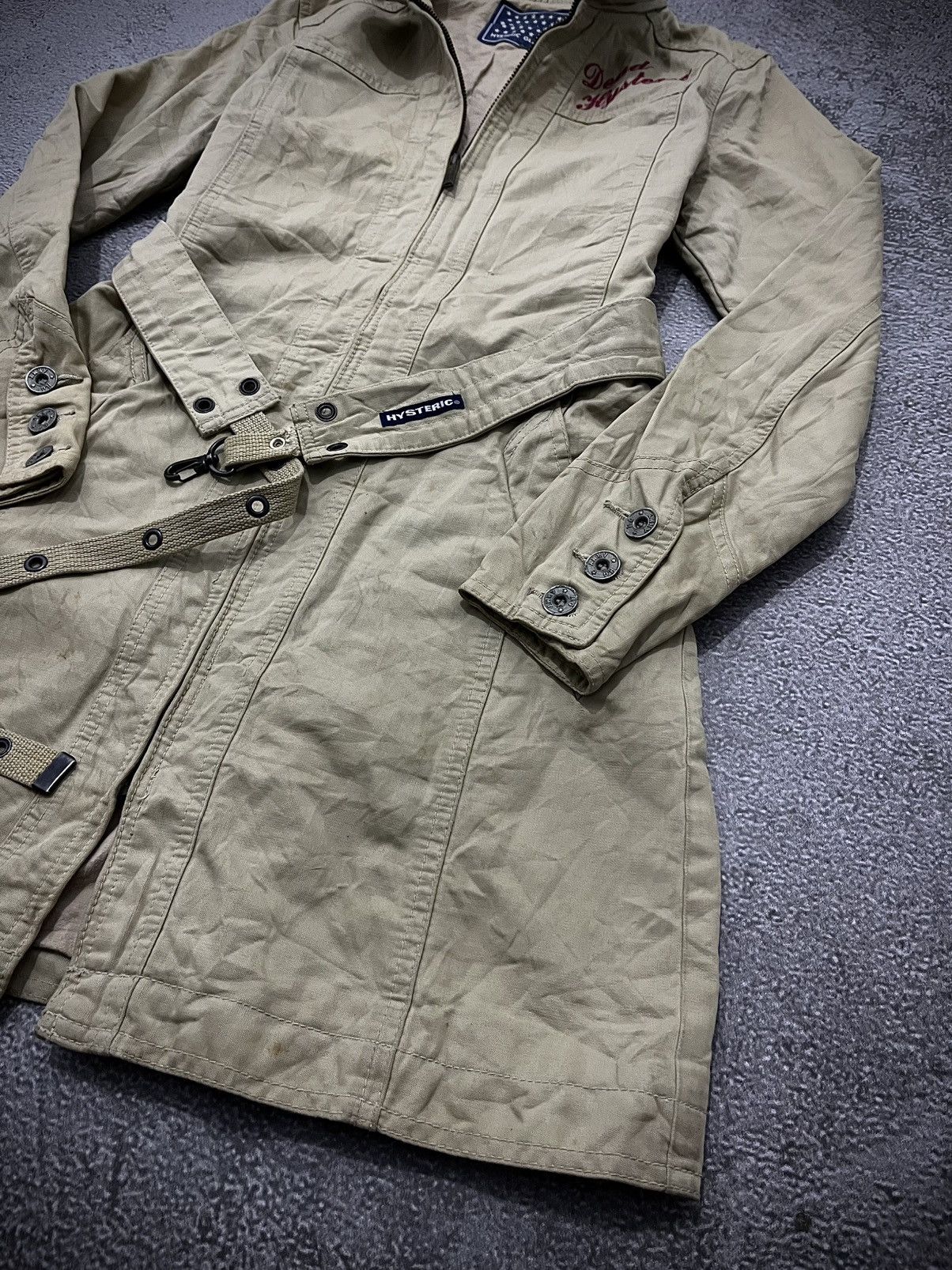 Hysteric Glamour 90s Hysteric Glamour Canvas Long Coat Jacket Size US M / EU 48-50 / 2 - 3 Thumbnail