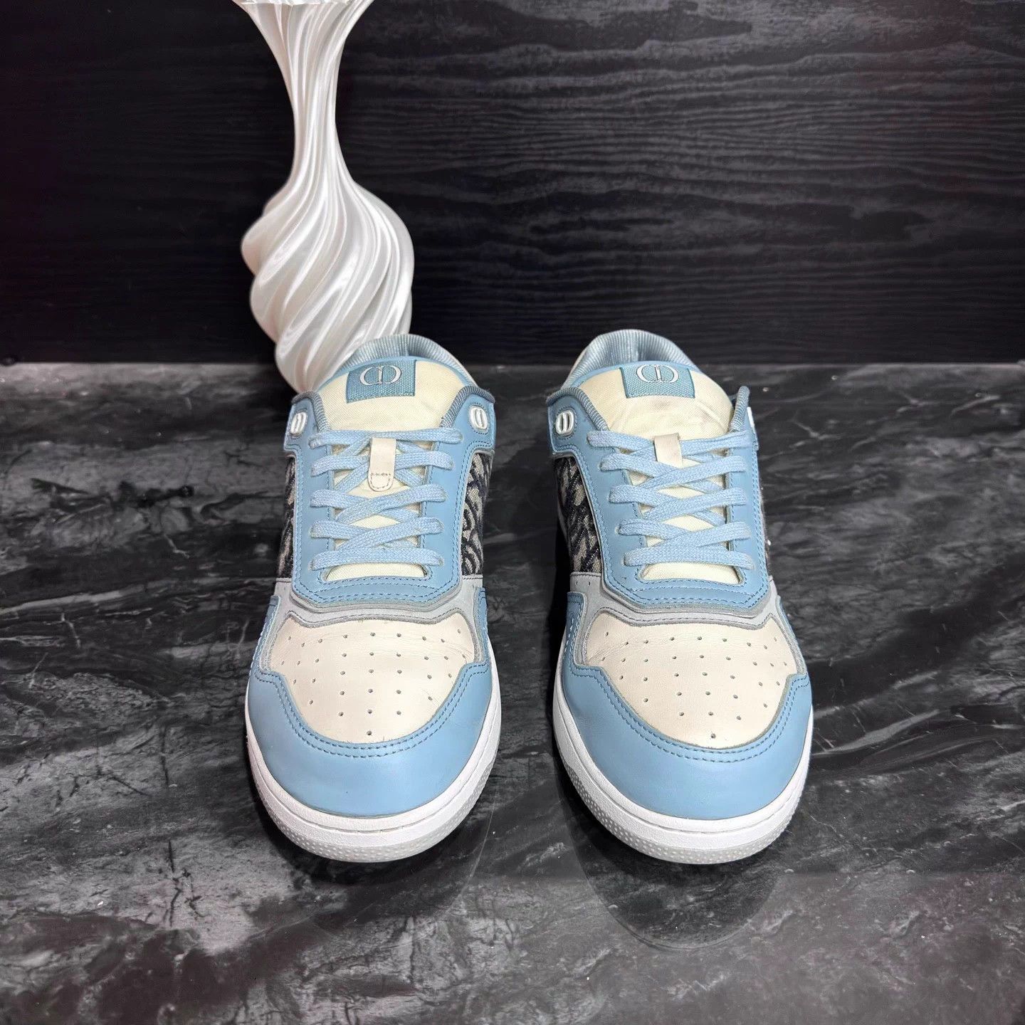 Dior Dior B27 All Over Print White/Blue 41.5 95 New Size US 8.5 / EU 41-42 - 2 Thumbnail