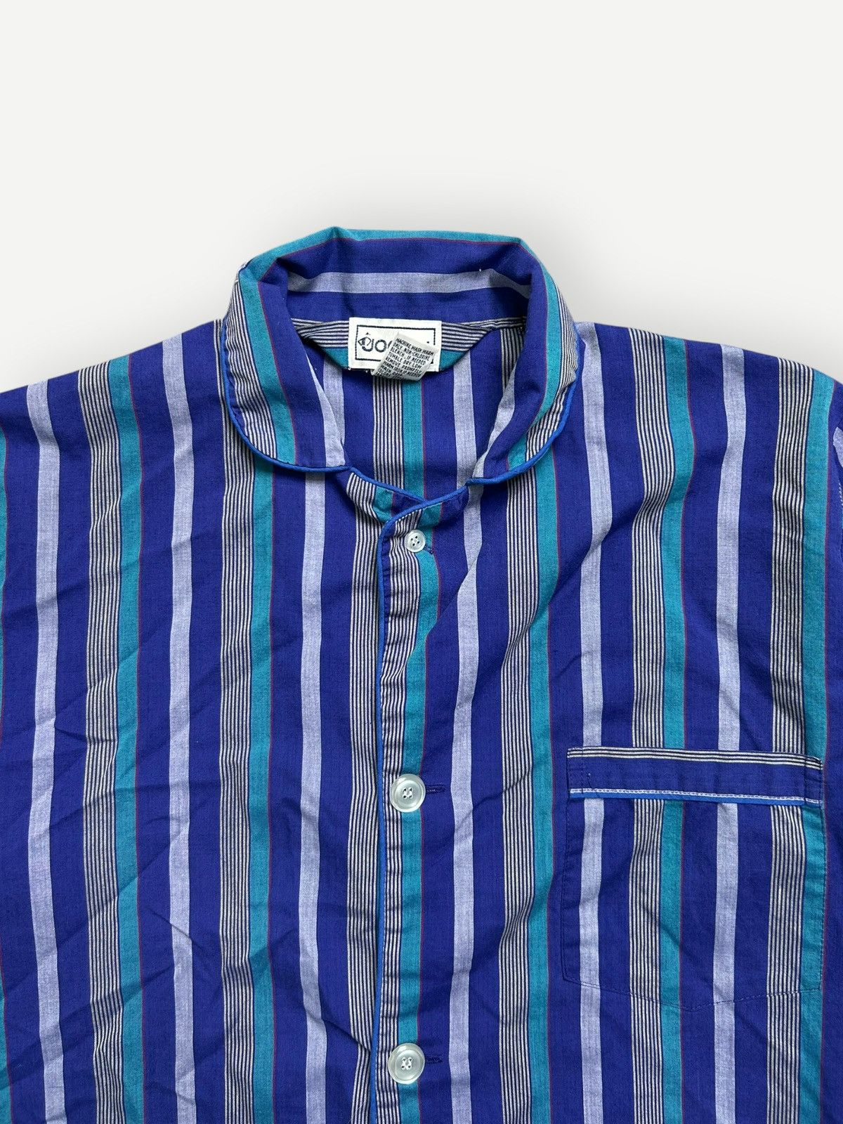 Jockey × Vintage Vintage 60s Jockey Striped Sleep Shirt Size US M / EU 48-50 / 2 - 2 Thumbnail