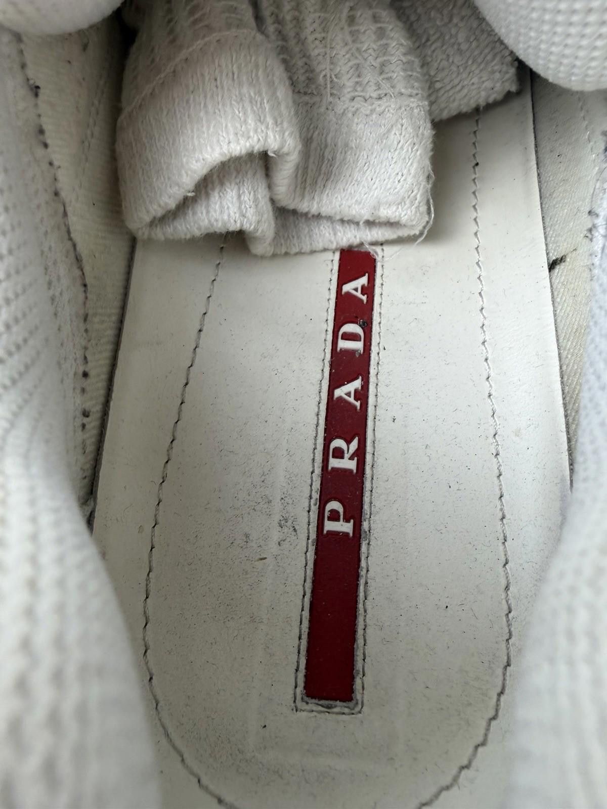 Prada Prada Americas Cup Sneakers White Grey Patent US 11 Italy Size US 11 / EU 44 - 5 Thumbnail