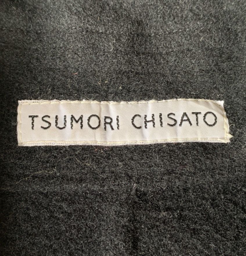 Tsumori Chisato ISSEY MIYAKE DOUBLE BREASTED WOOL DRESS COAT BLACK Size M / US 6-8 / IT 42-44 - 15 Thumbnail