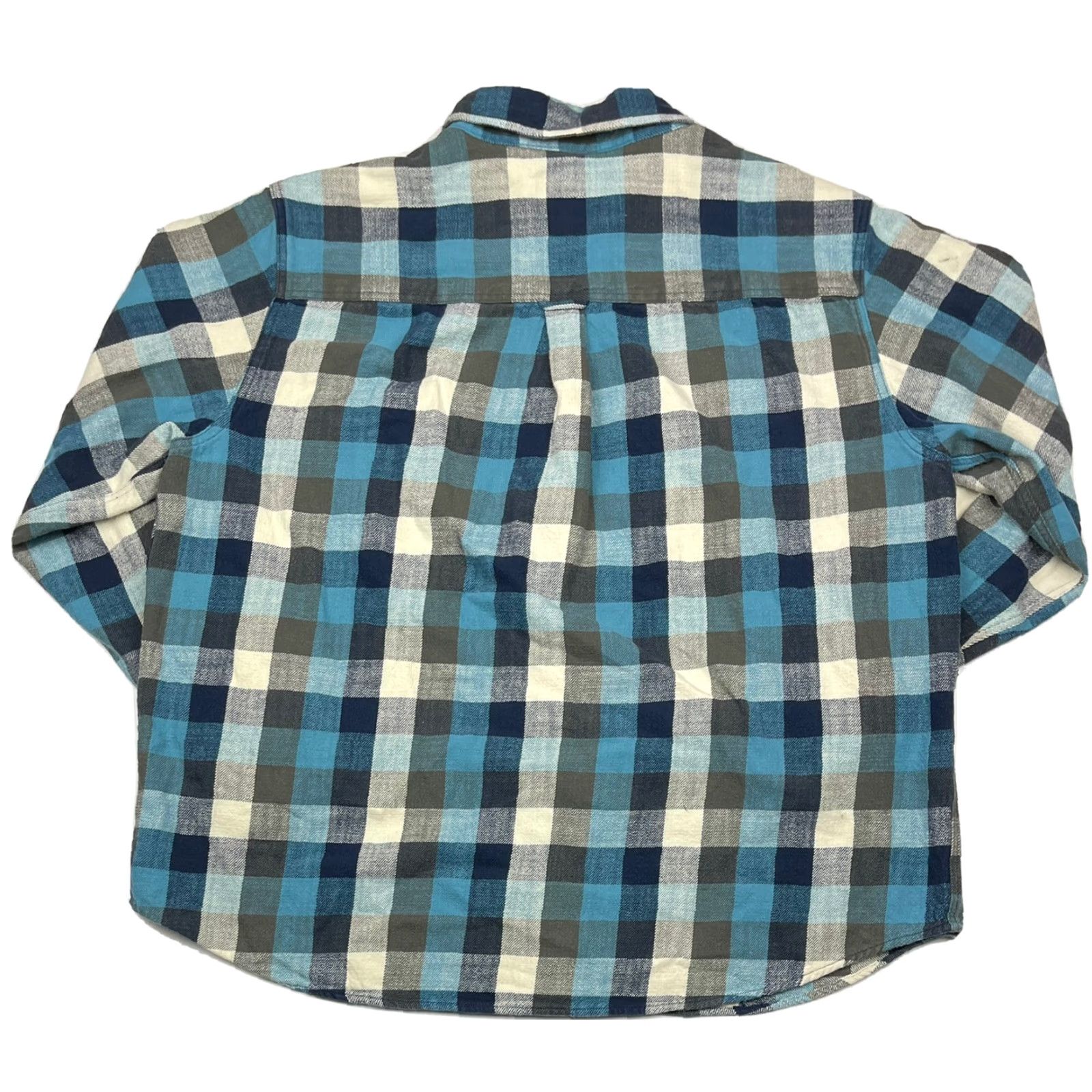 Vintage Woolrich Mens Flannel Shirt Heavyweight Long Sleeve Blue Buffalo Plaid Size 2XL Outdoor Hiking Size US XXL / EU 58 / 5 - 4 Thumbnail