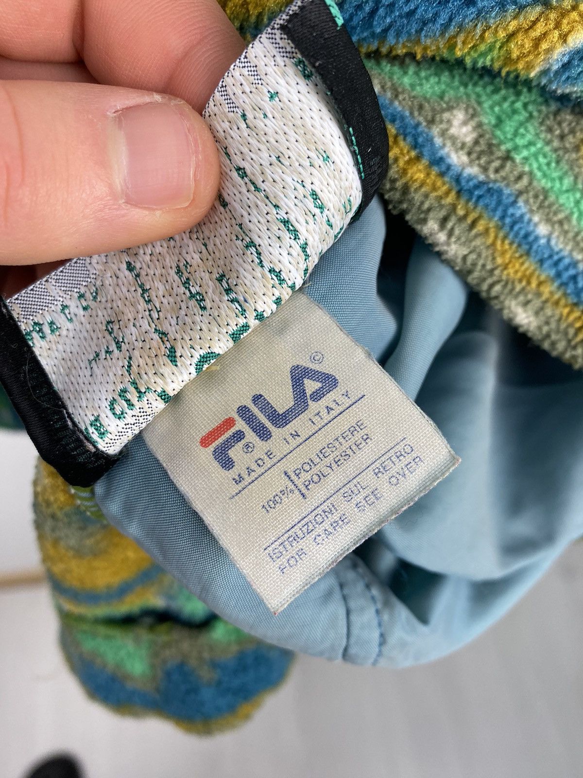 Fila Vintage Fila Aztec Fleece Over Print Y2K like Patagonia Size US XL / EU 56 / 4 - 12 Thumbnail