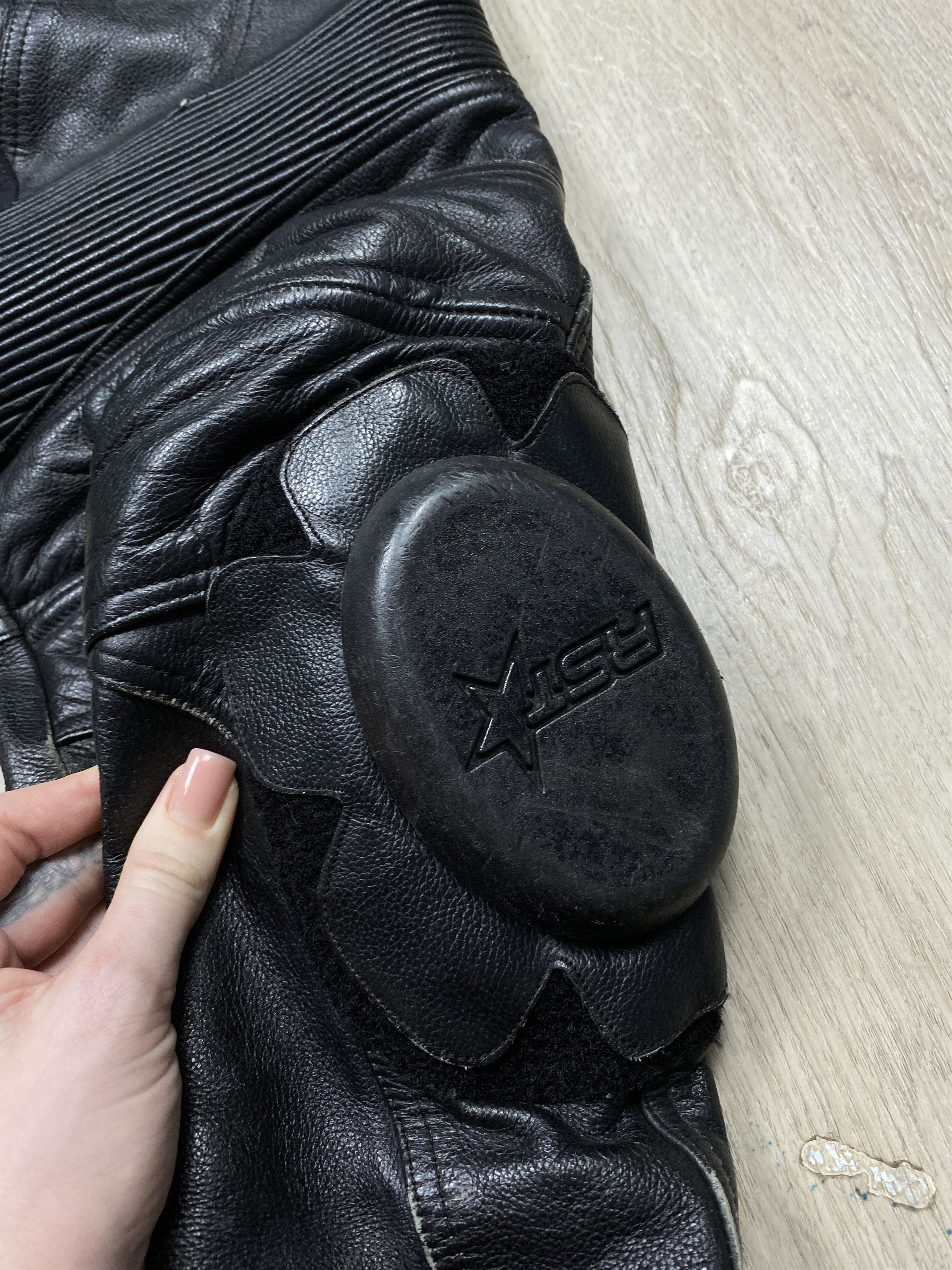 Genuine Leather RST Vintage Mens Genuine Leather Biker Pants Size US 34 / EU 50 - 3 Thumbnail