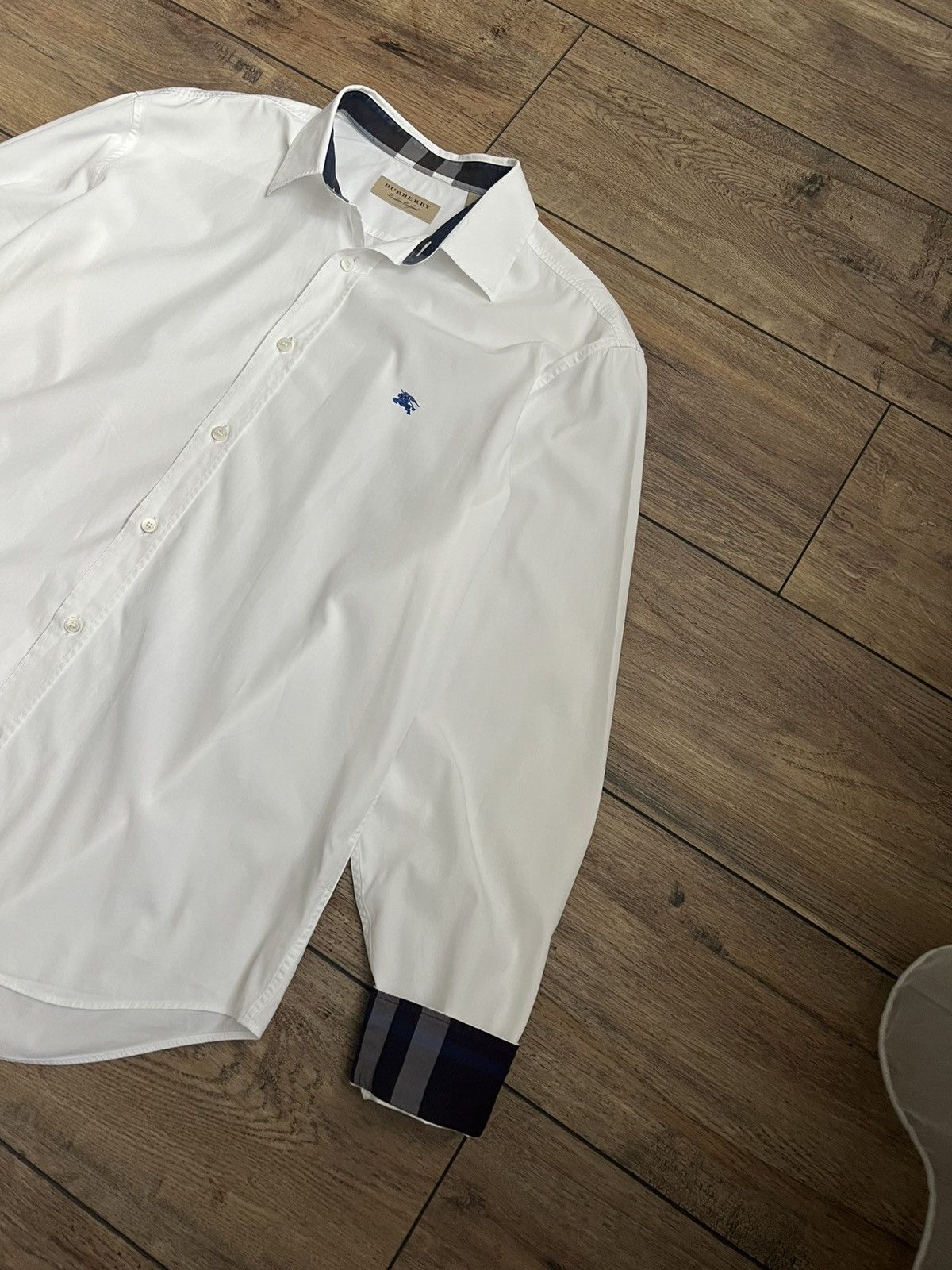 Burberry Burberry Nova Check White Shirt Size US L / EU 52-54 / 3 - 3 Thumbnail