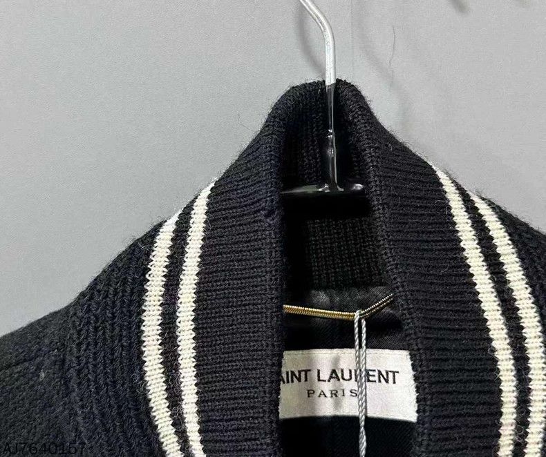 Saint Laurent Paris Saint Laurent ParisBlack and white Teddy jacket 2504-Nexta Size XS / US 0-2 / IT 36-38 - 4 Thumbnail