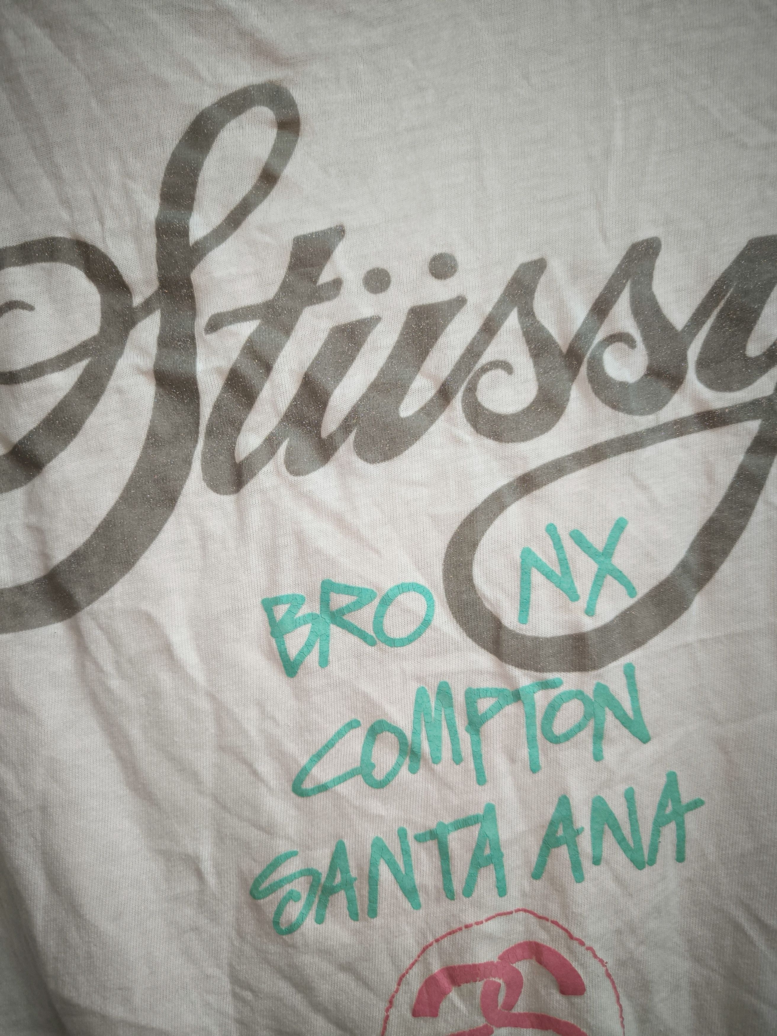 Stussy Collar Distressed World Tour Local Color Tee Size US M / EU 48-50 / 2 - 13 Thumbnail