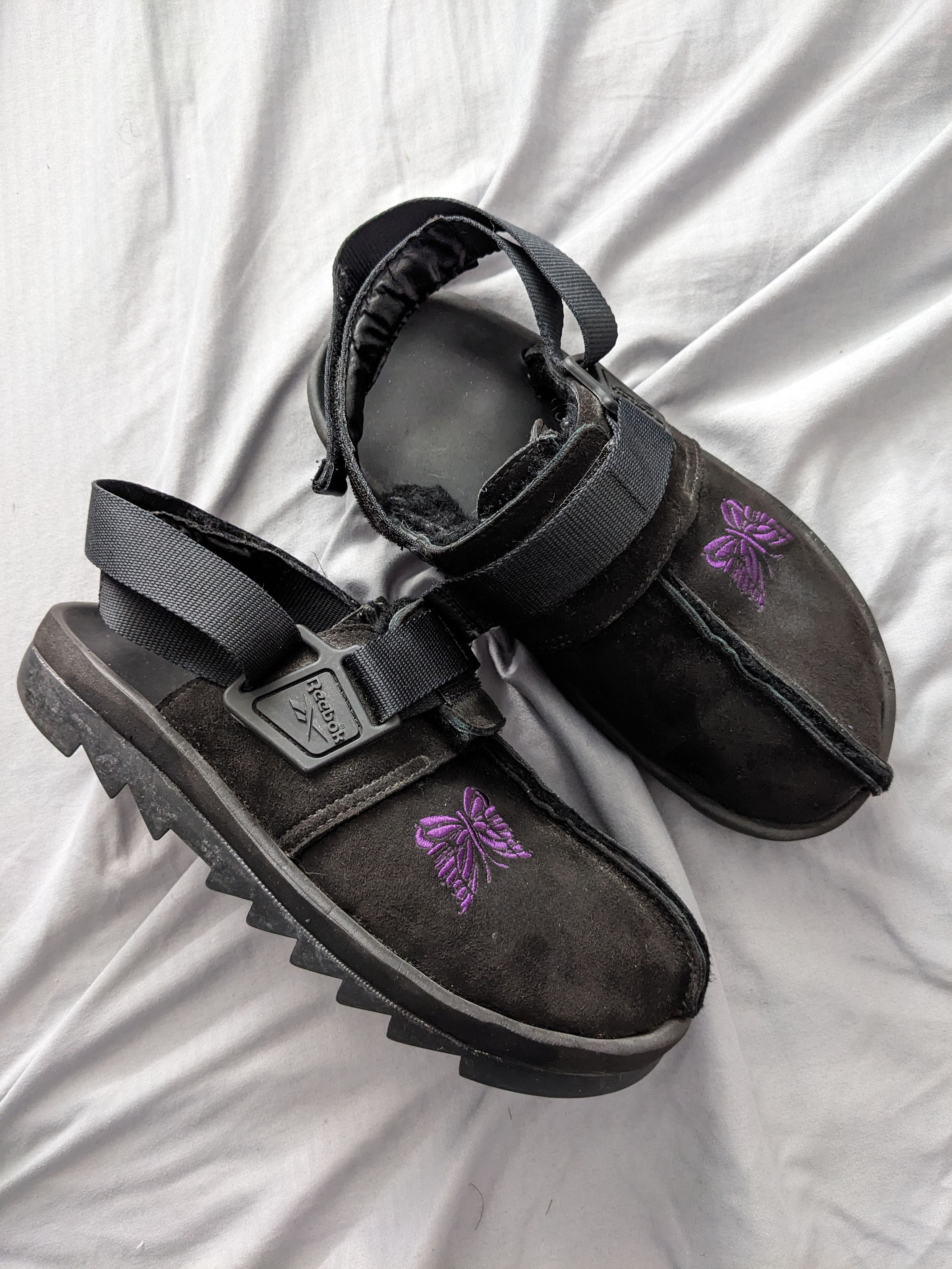 image of Beams Plus x Needles Beams X Reebok Beatnik Sandal in Black, Men's (Size 10)