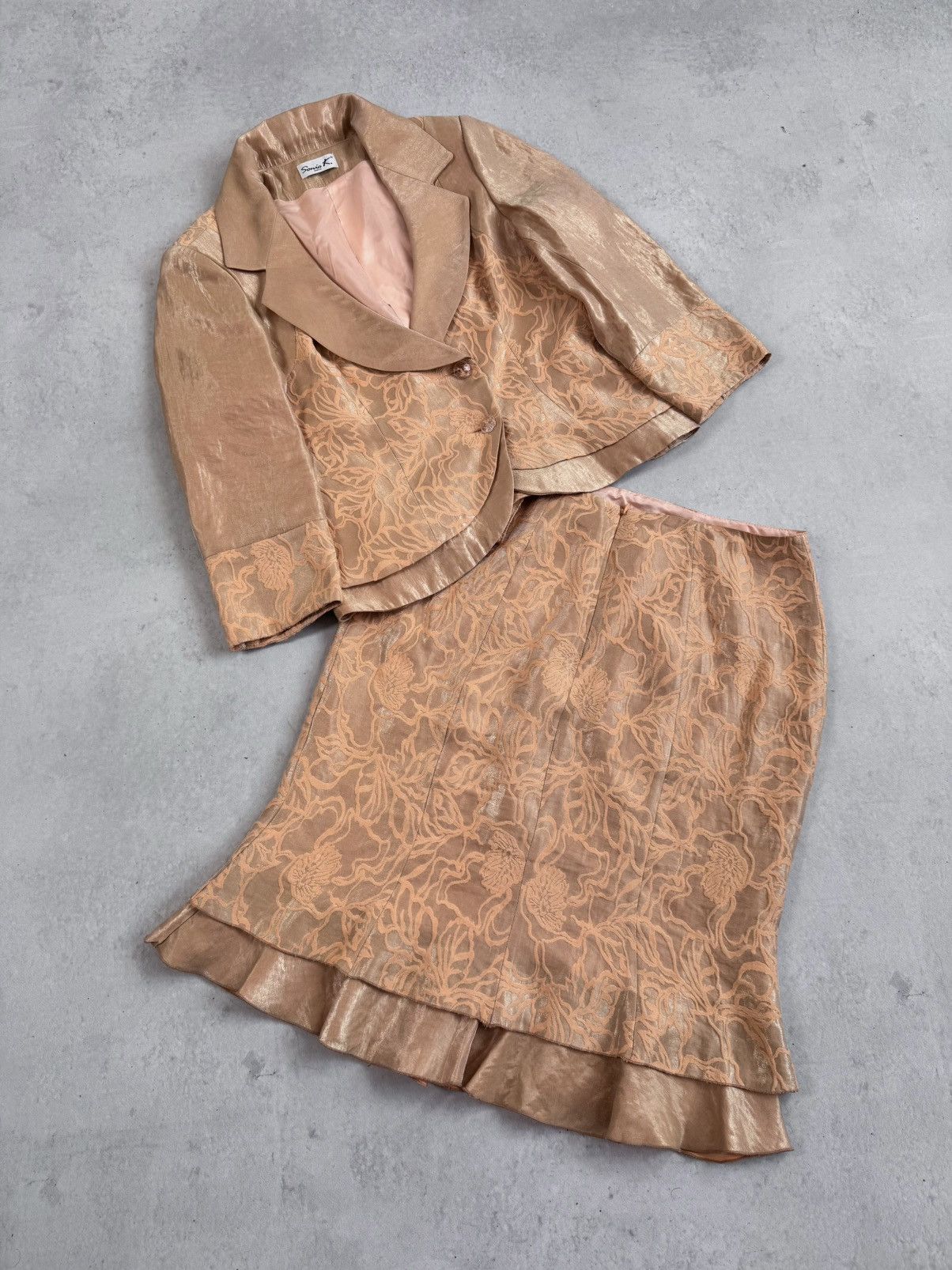 Sonia K Paris Y2K Jacquard Archive Blazer Skirt Set Women’s