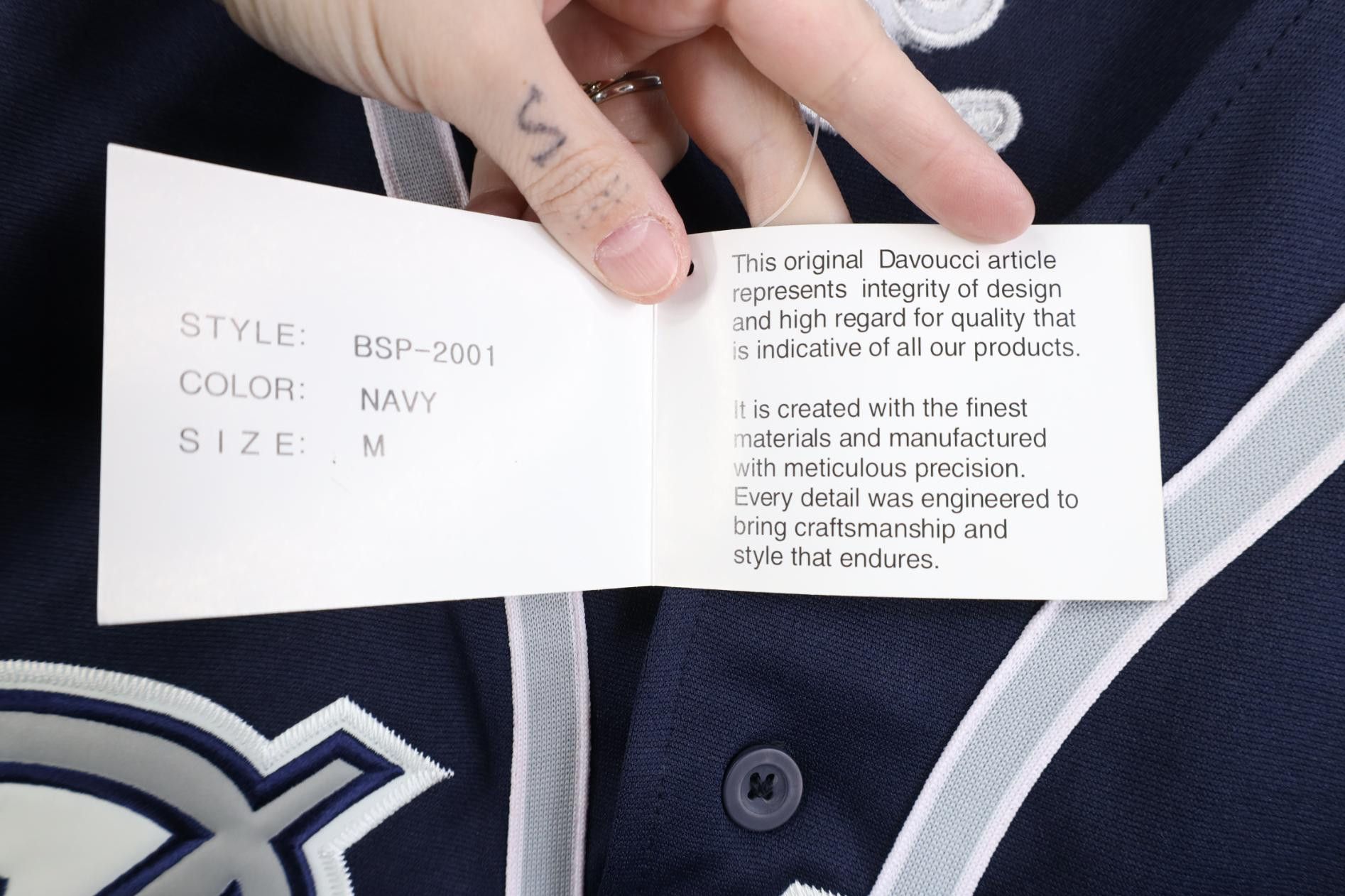 Vintage Deadstock Vintage 90s Y2K Tigers Baseball Jersey Navy Size US M / EU 48-50 / 2 - 12 Thumbnail