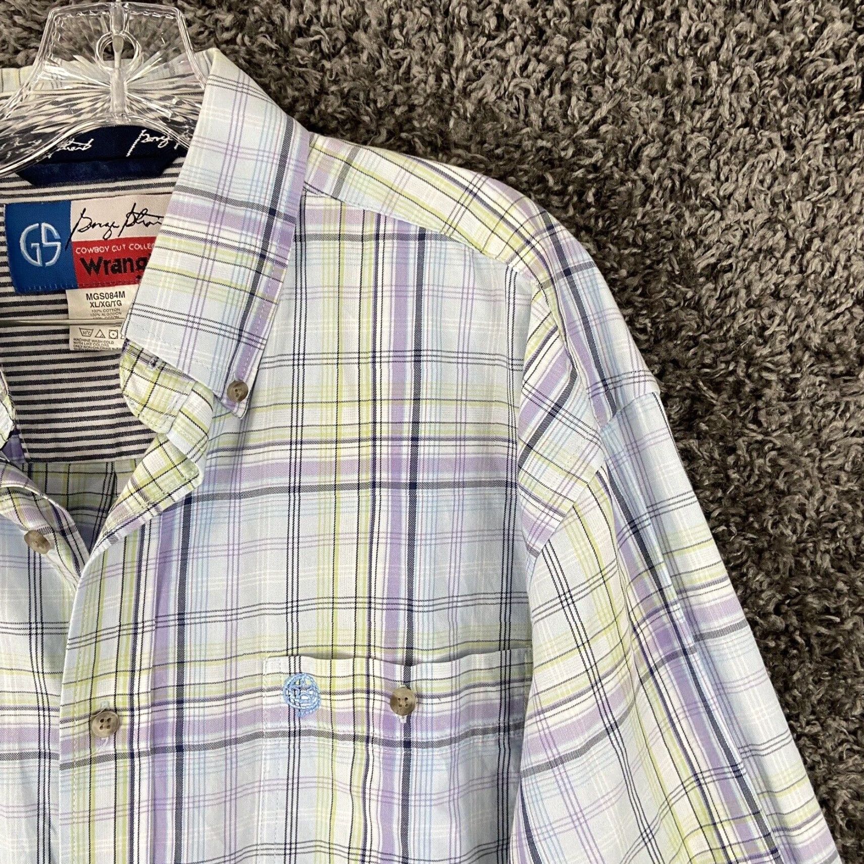 Wrangler Wrangler George Strait Cowboy Cut Shirt Men XL Multicolor Plaid Button-Up Size US XL / EU 56 / 4 - 4 Thumbnail