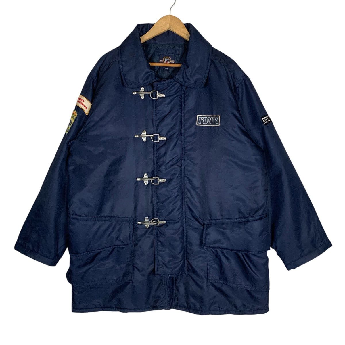 Vintage Vintage Fire Department FDNY Fire Zone StreetWear Jacket Size US XL / EU 56 / 4 - 1 Thumbnail