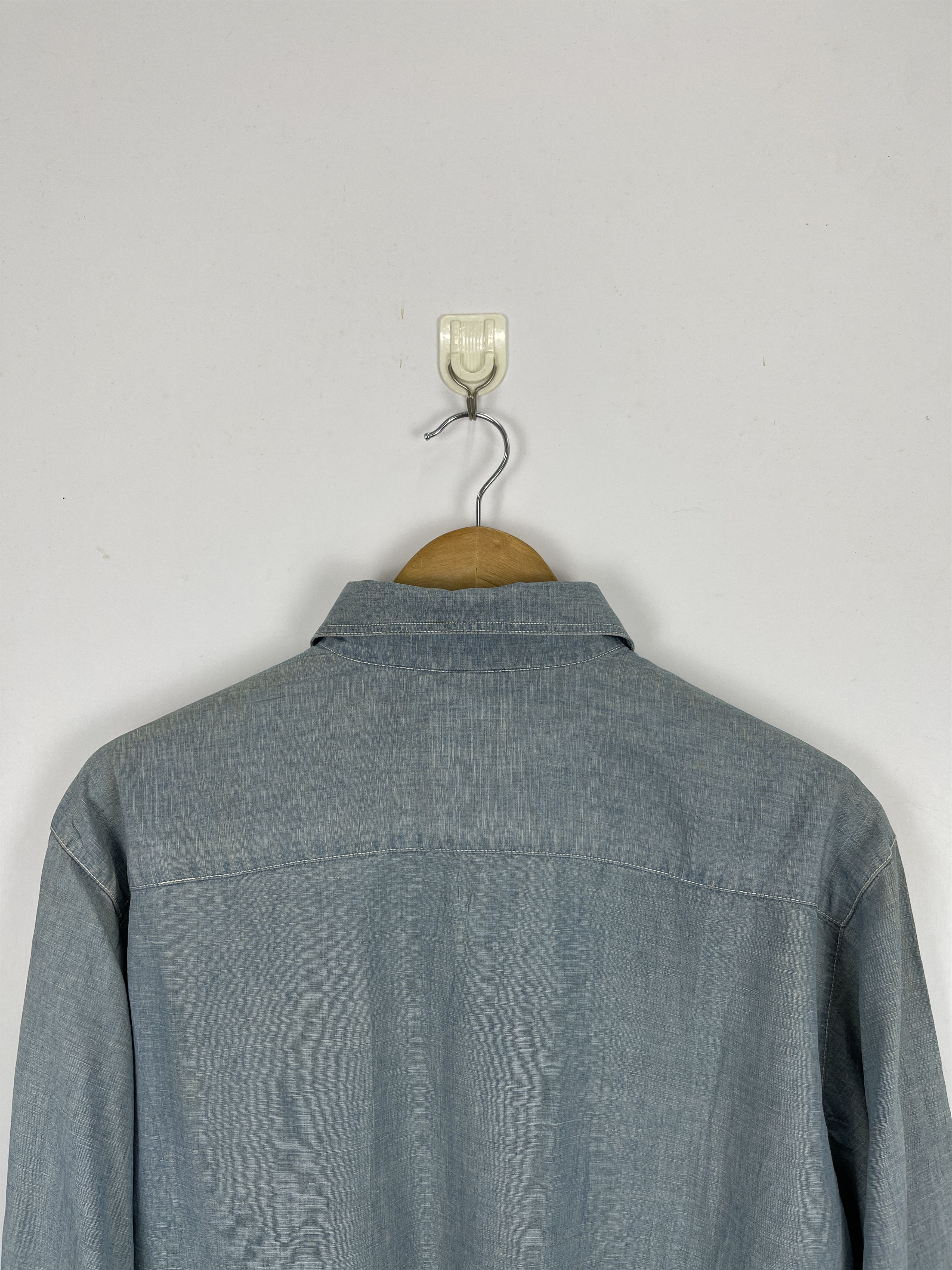 Kenzo × Vintage Vintage Kenzo Jeans Single Pocket Denim Shirt TA0408 Size US M / EU 48-50 / 2 - 4 Thumbnail